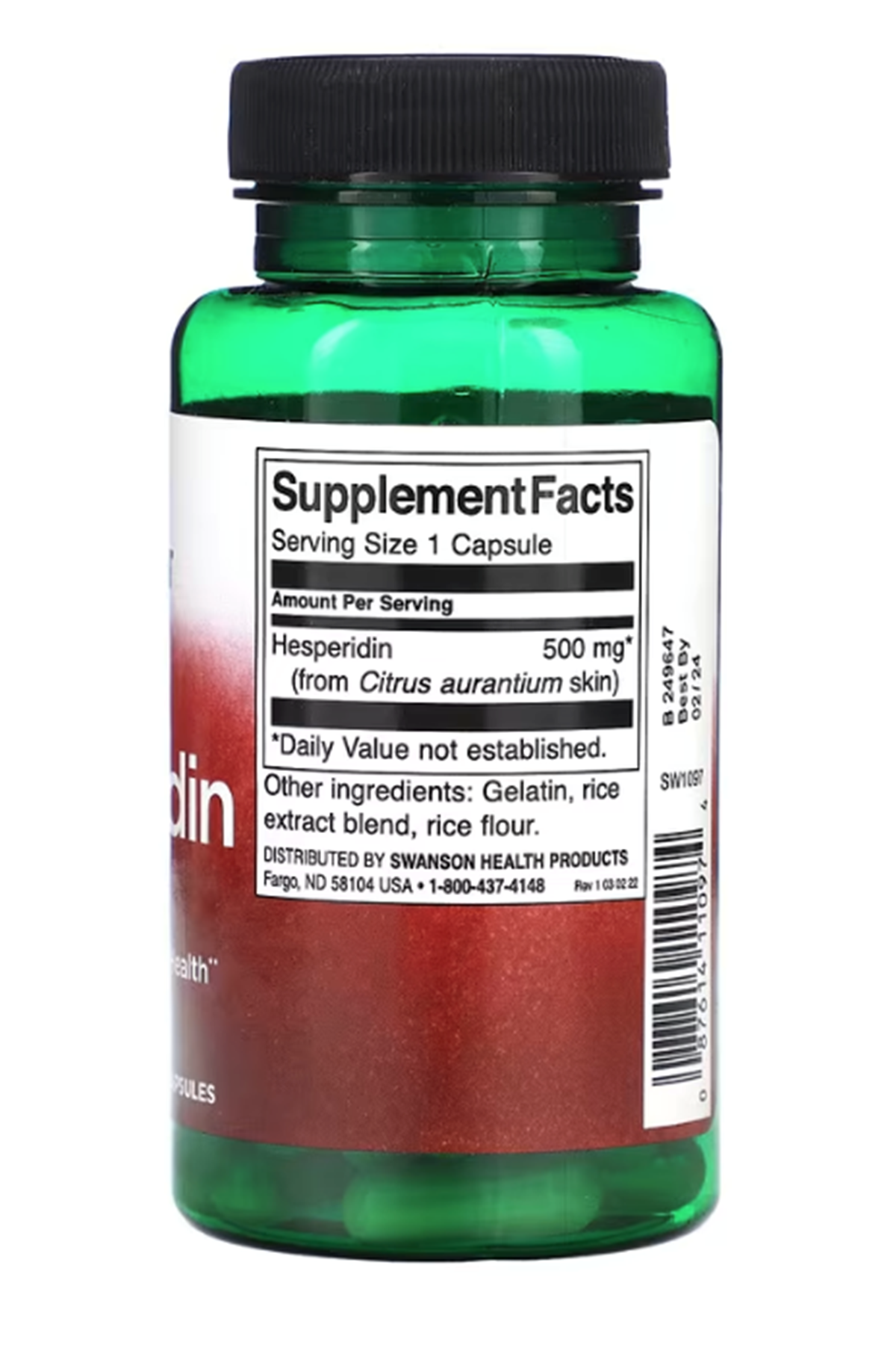 Swanson (Özelsporcugıdaların'dan !!) Hesperıdın, 500mg, 60 Capsul.ABD MENŞEİ.