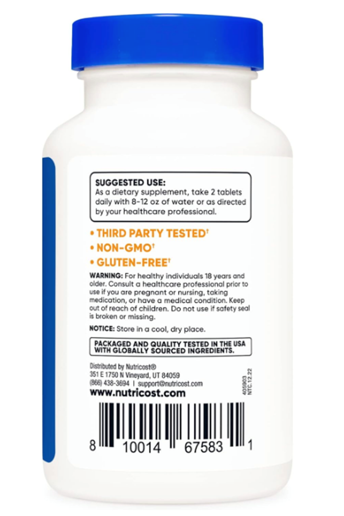 Nutricost Chanca Piedra Extract - Stone Breaker - 120 Tablets, 1800mg.Abd Menşei.36.