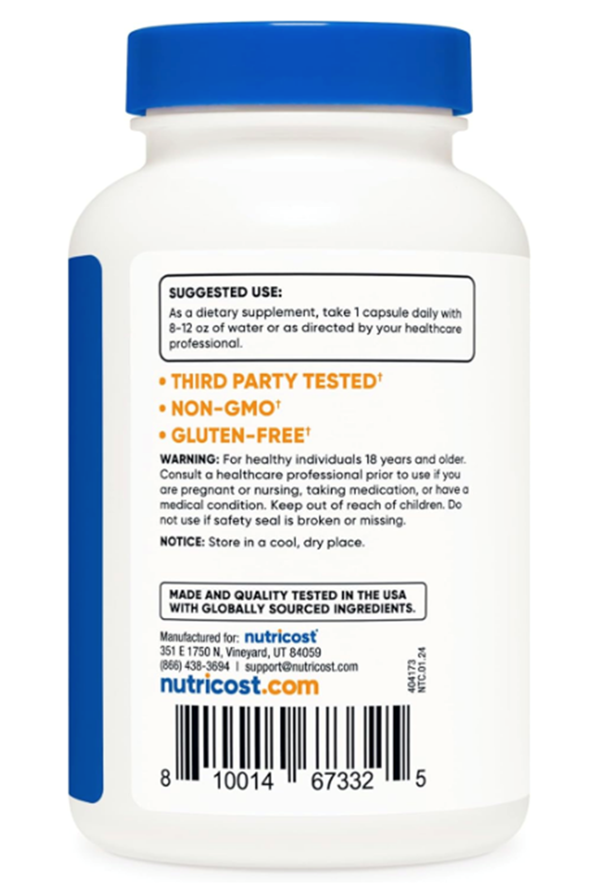 Nutricost Andrographis Extract (Özelsporcugıdaların'dan !!) 450mg 180 Vege Capsul.Abd Menşei.