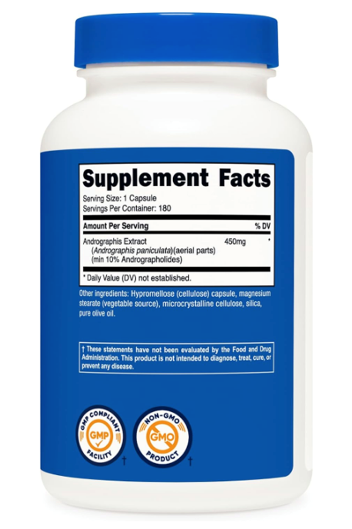 Nutricost Andrographis Extract 450mg 180 Vege Capsul.Abd Menşei.