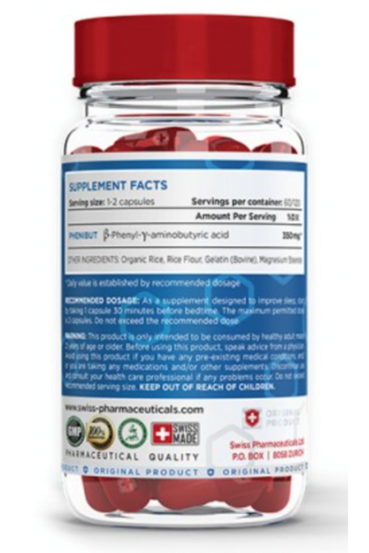 Swiss Pharmaceuticals  Phenibut 120 Capsül.