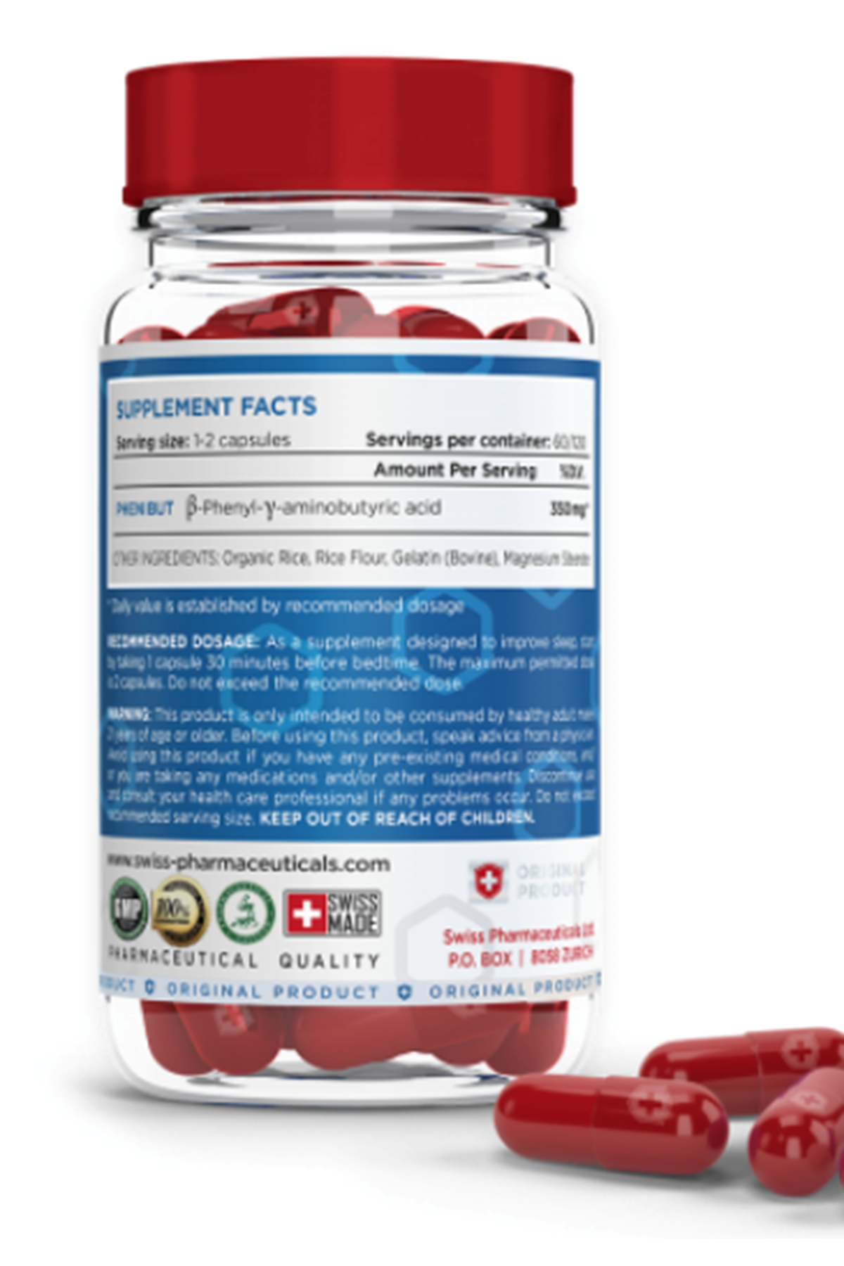 Swiss Pharmaceuticals  Phenibut 120 Capsül.