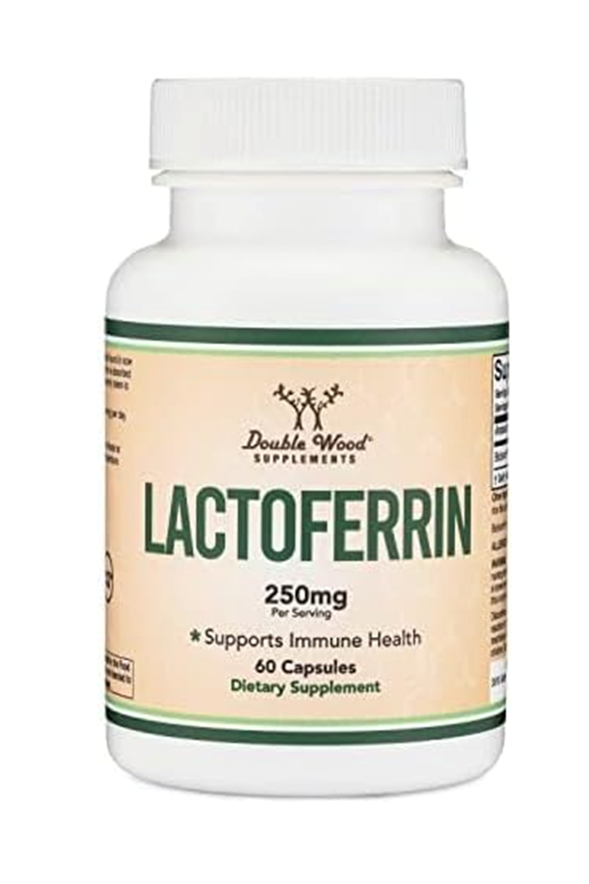 Double Wood (Özelsporcugıdaların'dan !!) Lactoferrin 250mg per Serving (60 Capsules).USA.