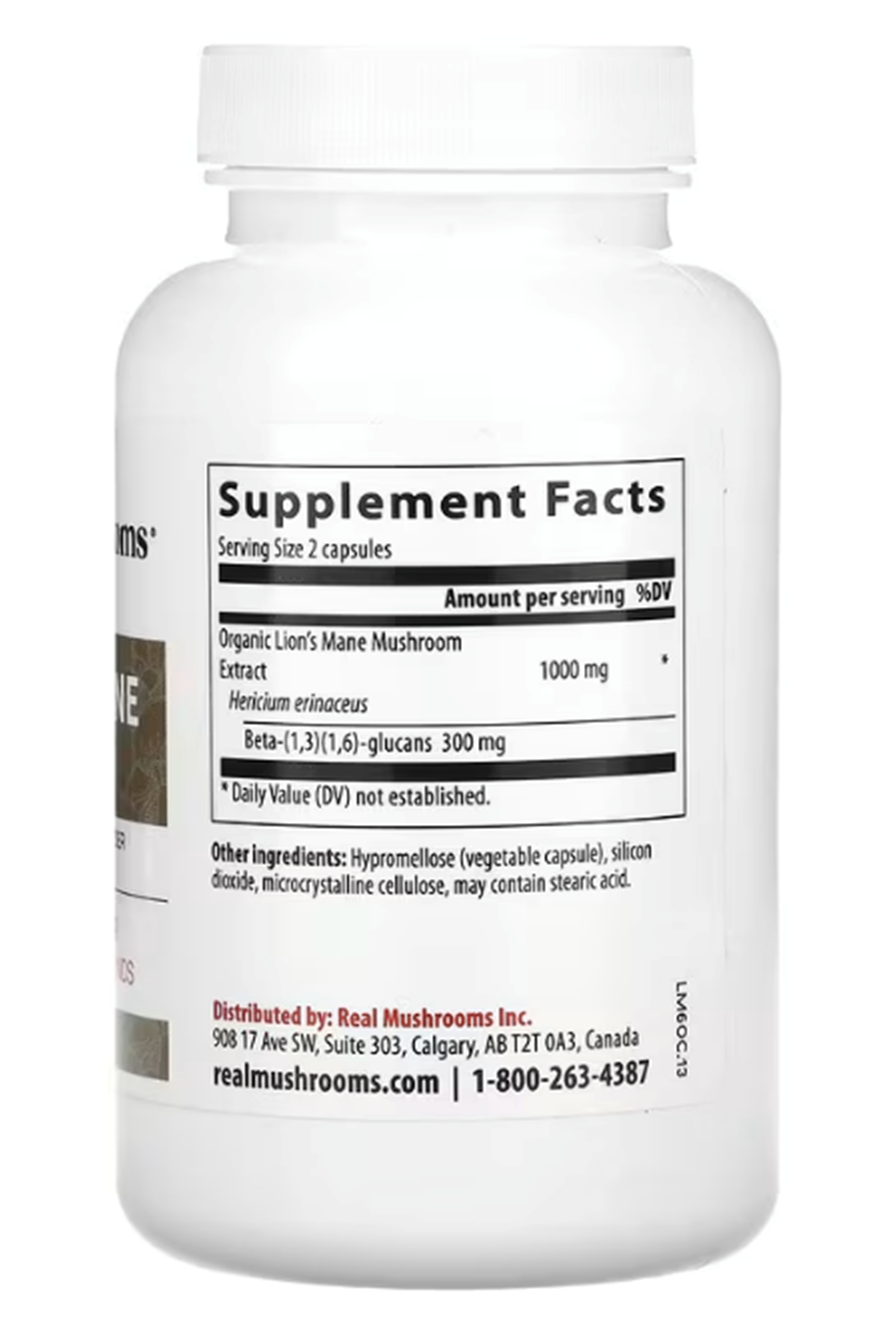 Real Mushrooms (Özelsporcugıdaların'dan !!) Lion's Mane Mushroom Extract Powder 120 Capsul.Abd Menşei.62.