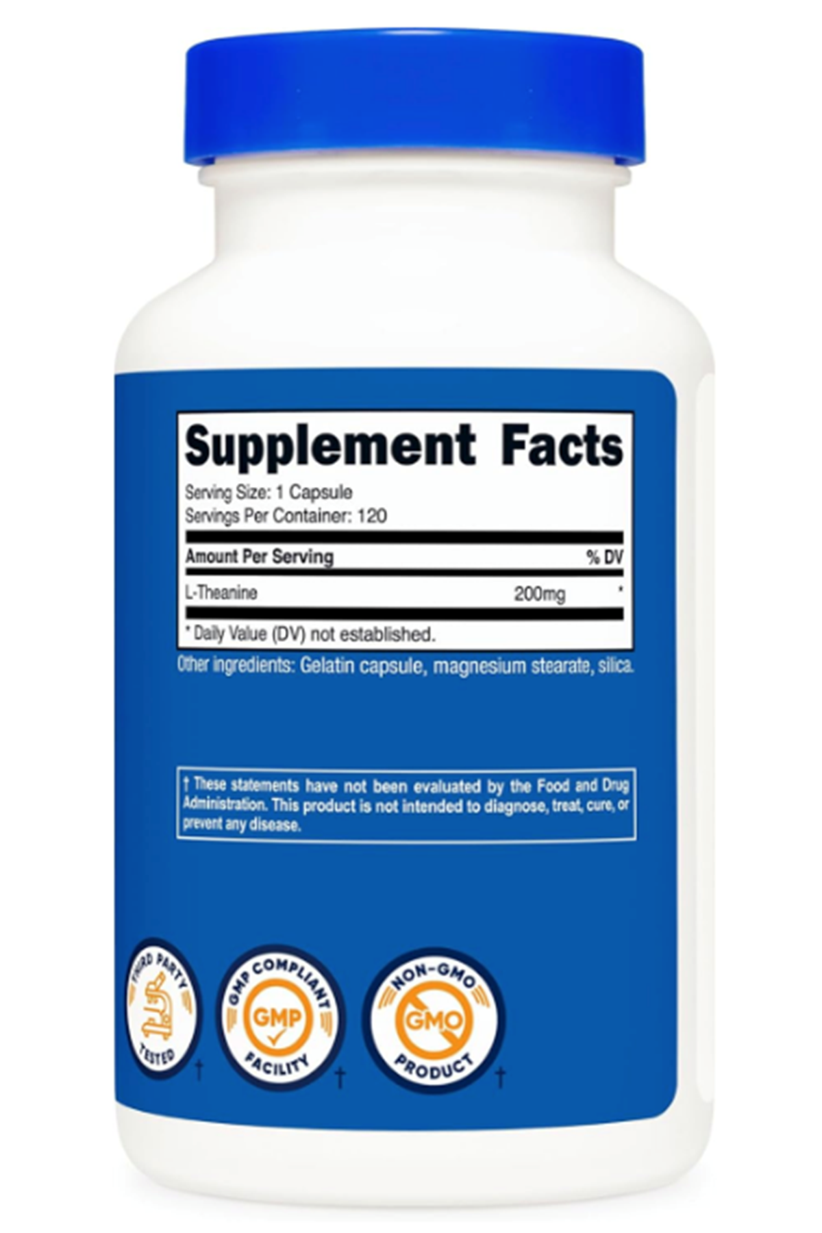Nutricost L-Theanine 1 Serving 200mg, 120 Capsules.Abd Menşei.36.