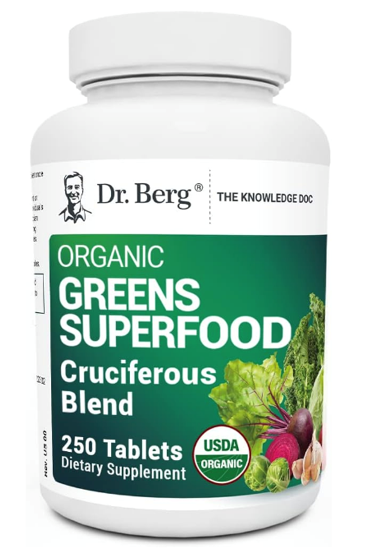 Dr. Berg  (Özelsporcugıdaların'dan !!)  Greens Superfood Cruciferous -11 Phytonutrient- Energy, Immune System Liver Veggie - 250 Tablet.Abd Menşei.69.