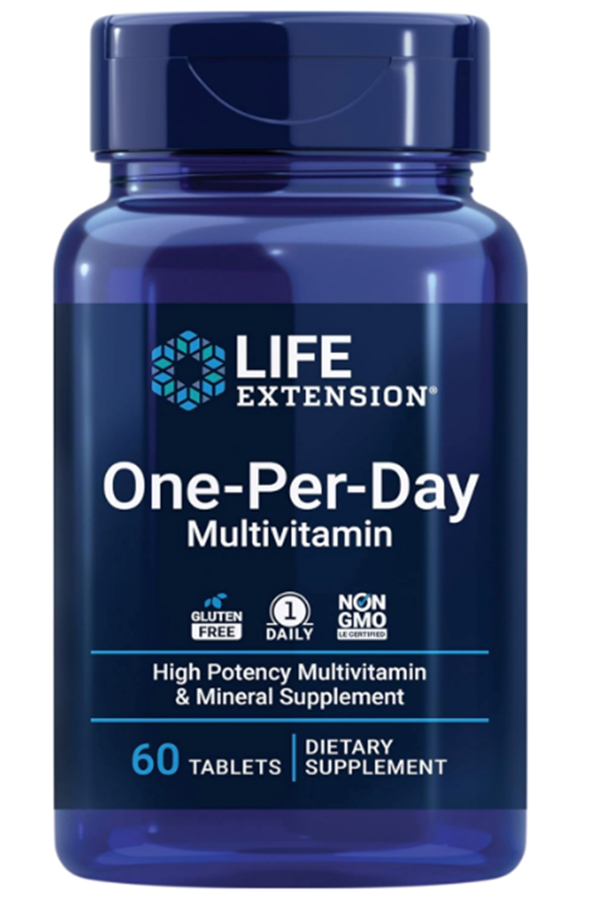 LIFE Extension One-Per-Day Over 25 Vıta mıns, Minerals  Plant Extracts, Quercetin, 5-MTHF Folate  More – 1-Daily, Non-GMO, Gluten-Free – 60 Tablets.
