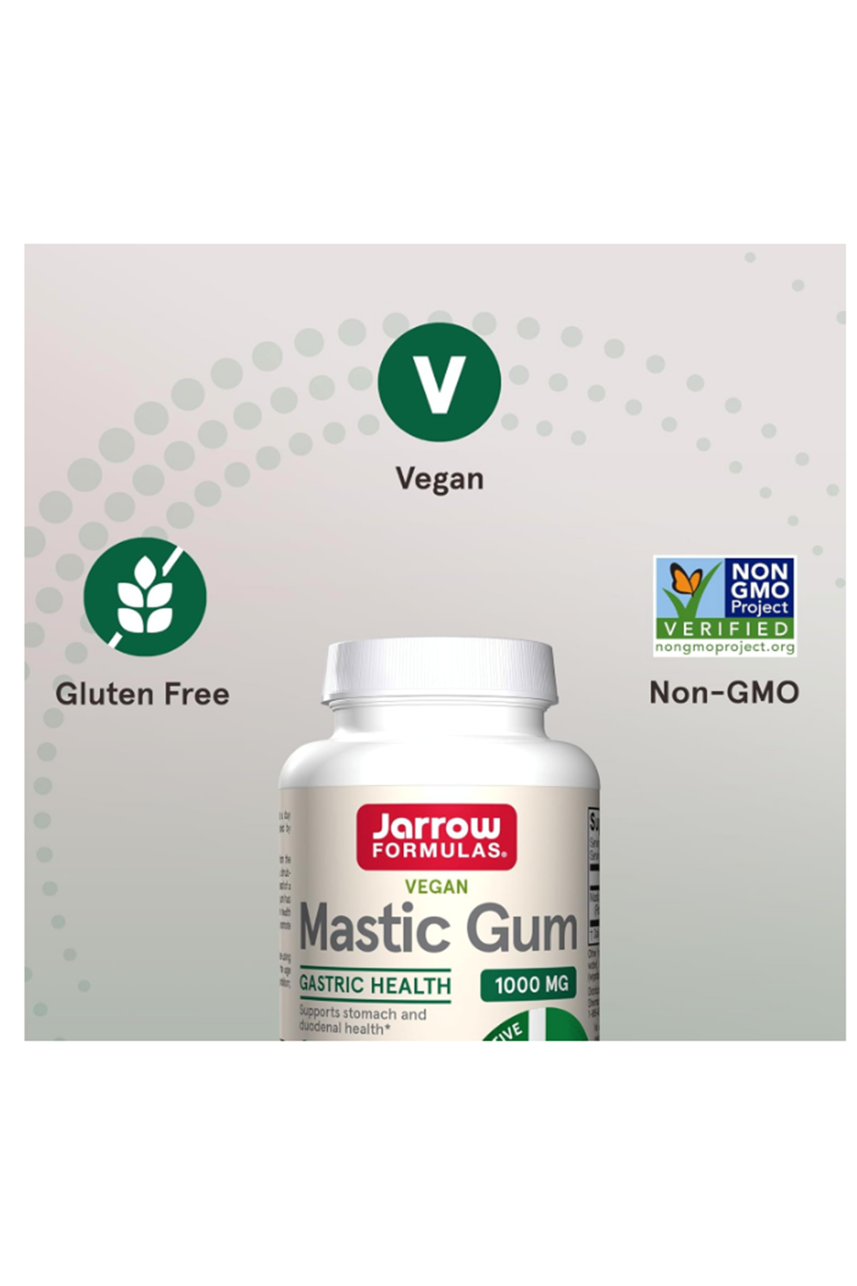 Jarrow Formulas Mastic Gum 1000 mg, Gastrointestinal Health Support, 60 Veggie Capsules.59.