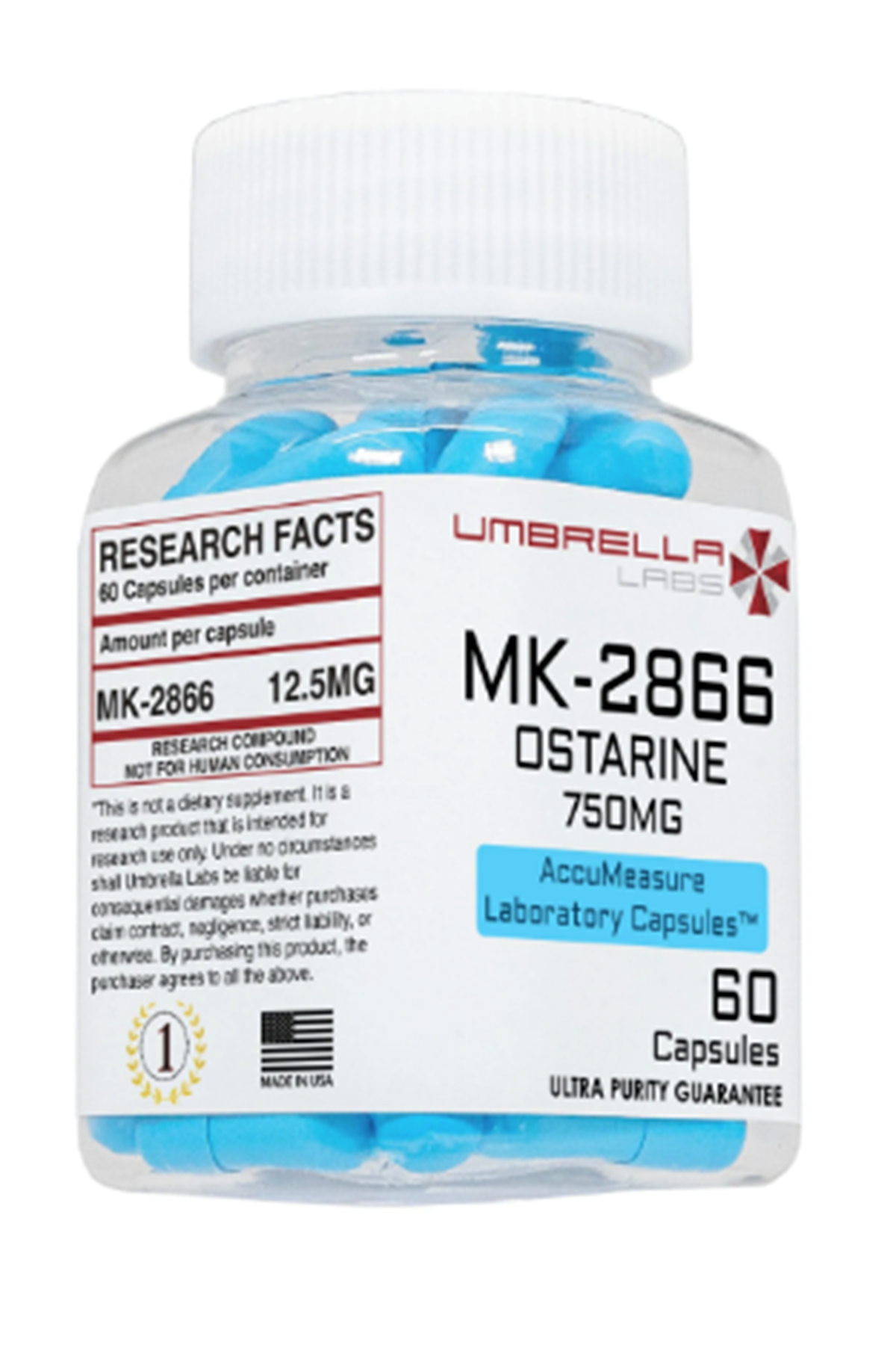 UMBRELLA  Ostarıne  MK-28/66  12.5mg   60 CAPSUL USA Menşei 57.