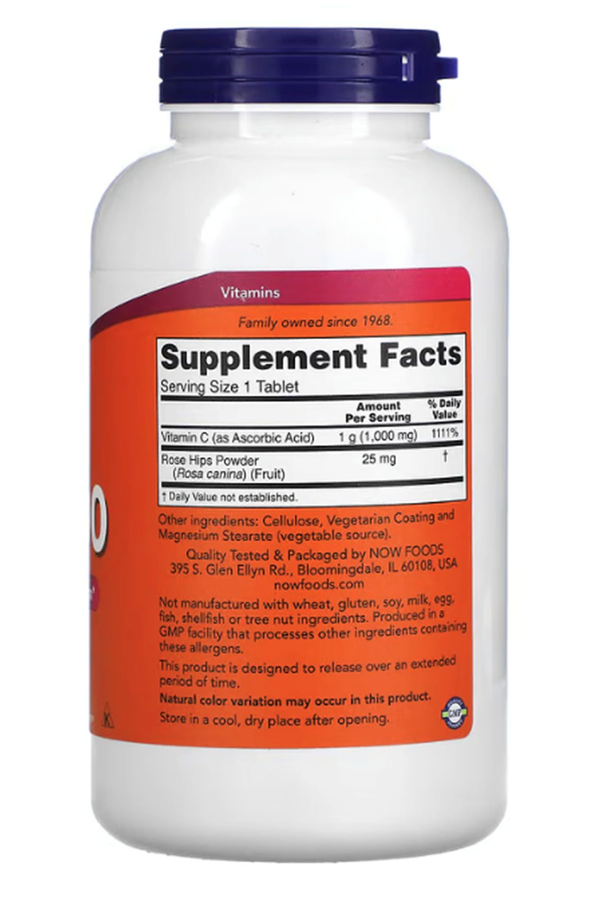 NOW Foods,C-1000  250 Tablets.abd Menşei.