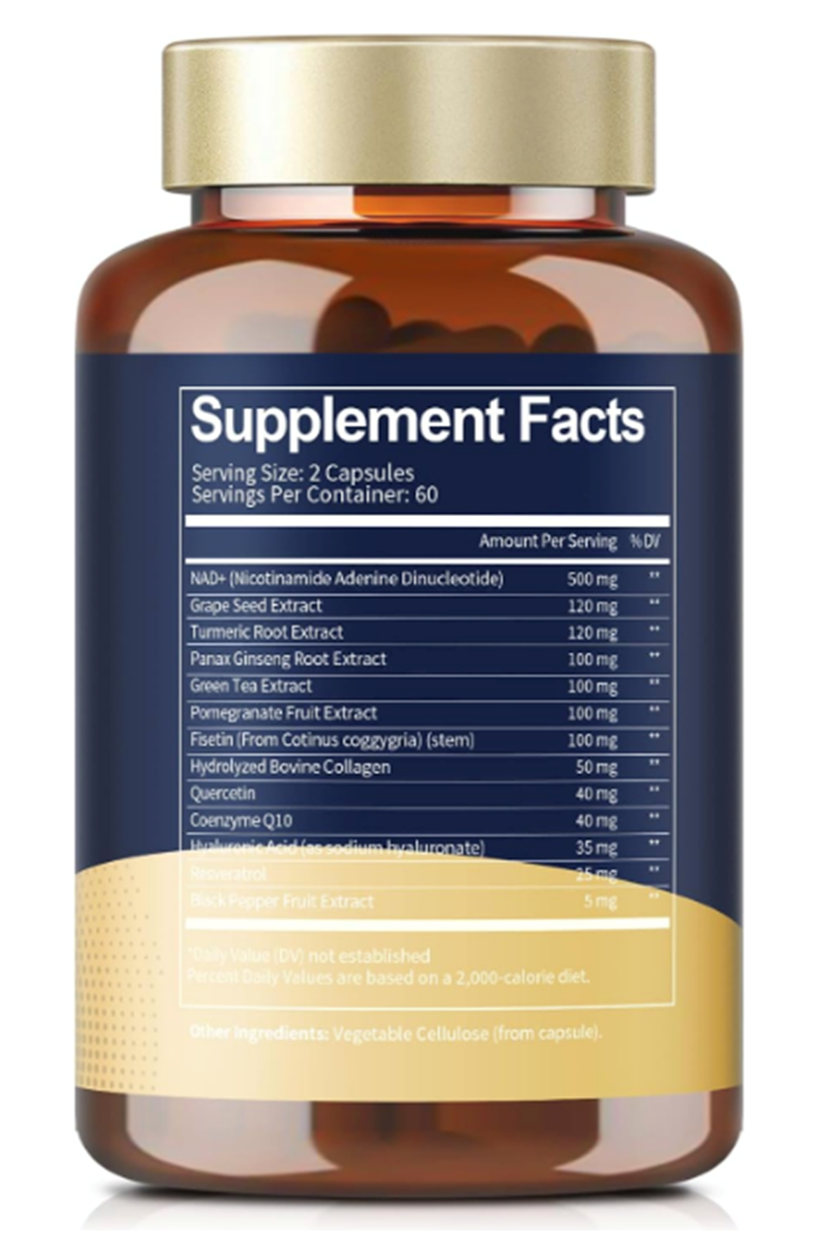 Totaria Healt  NAD+ resveratrol,Quercetin 120 Capsules.