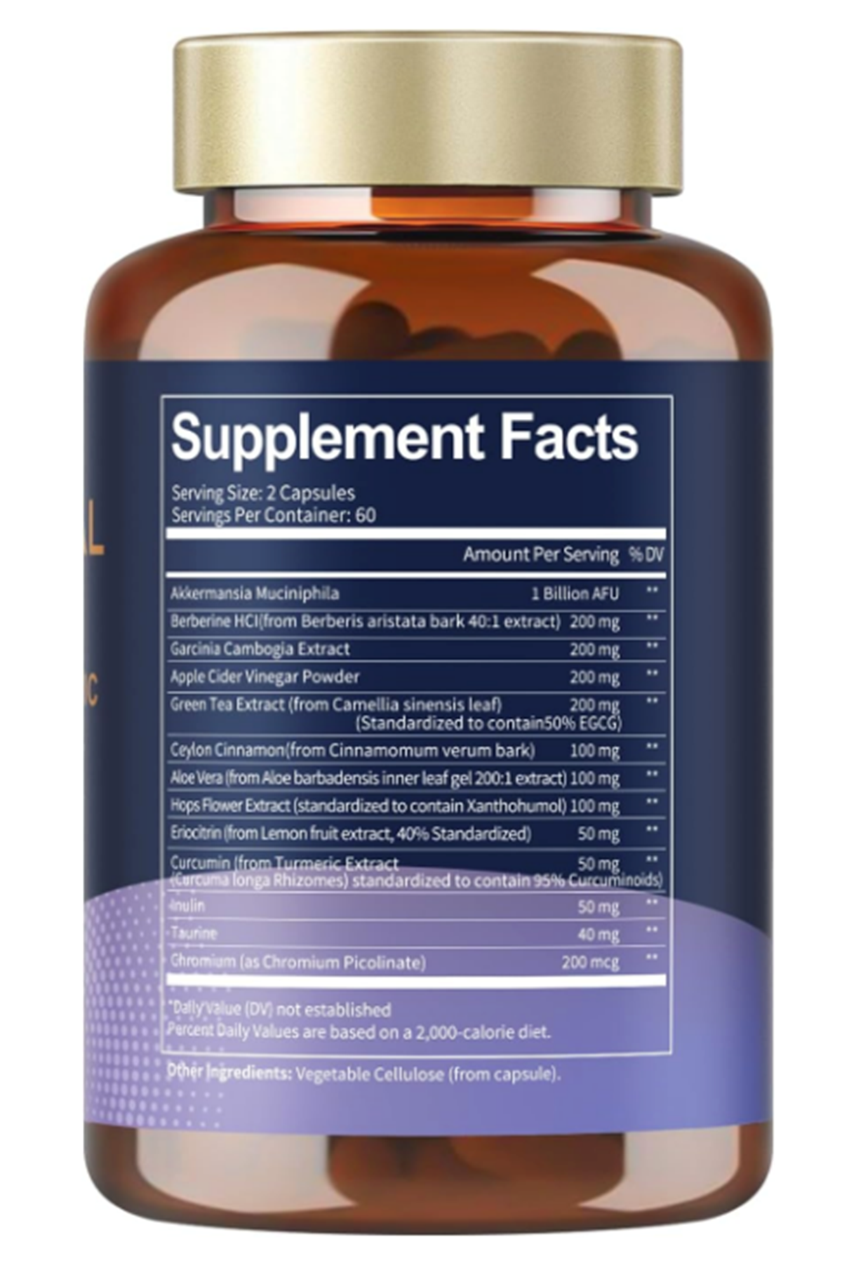 Totaria Healt GLP-1 Supplement with Akkermansia Probiotic  120 Capsul.Abd Menşei.37.