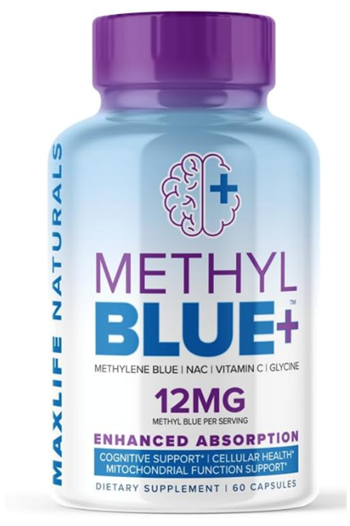Maxlife Naturals Methylene Blue (Özelsporcugıdaların'dan !!) Vitamin C Ester+Glycine+NAC - 60 Capsul.43.