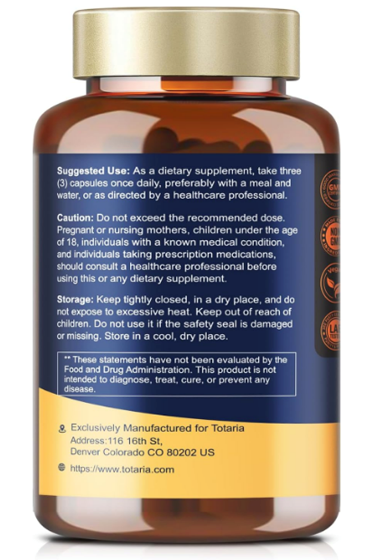 Totaria Healt R Alpha Lipoic Acid 600mg  Vegan 120 Capsul.(Ösg Özel Sporcu Gıdaları)