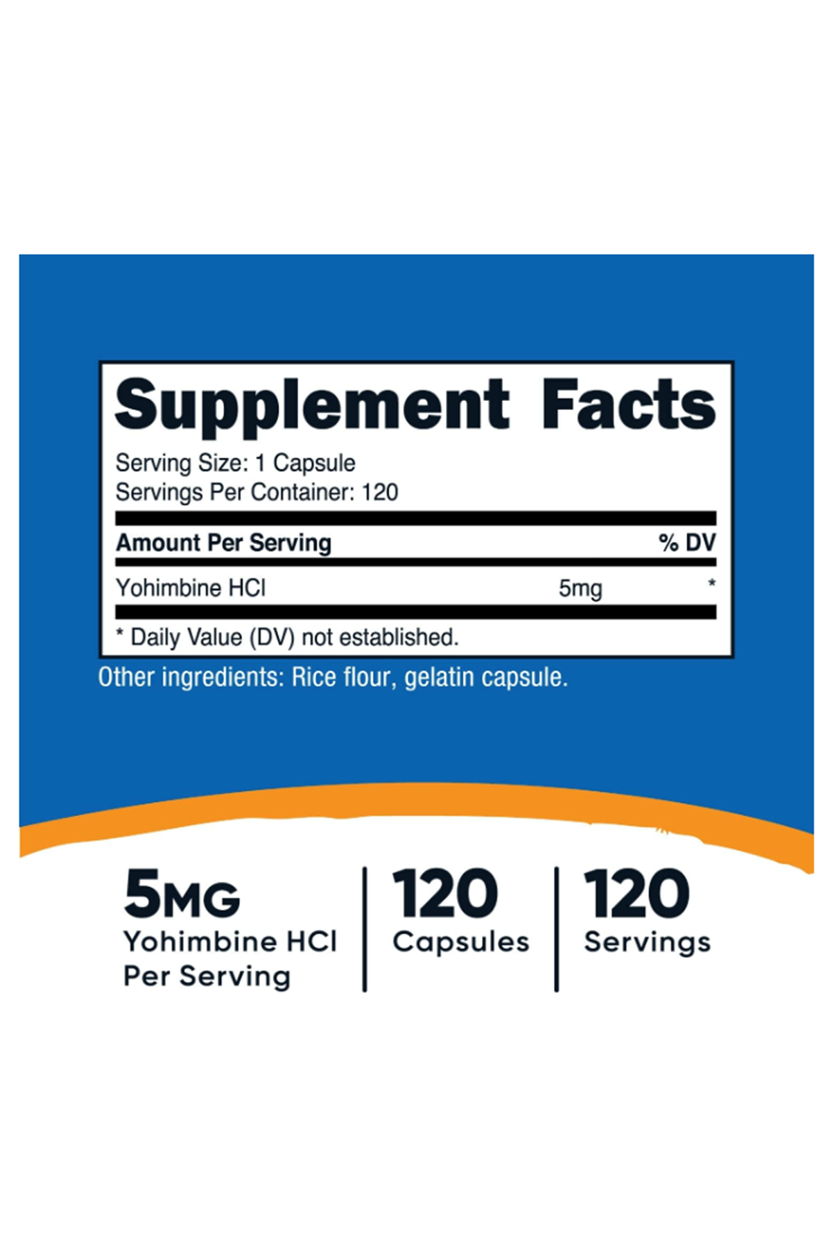 Nutricost Yohımbine HCI  5mg 120 Capsul.USA.36.