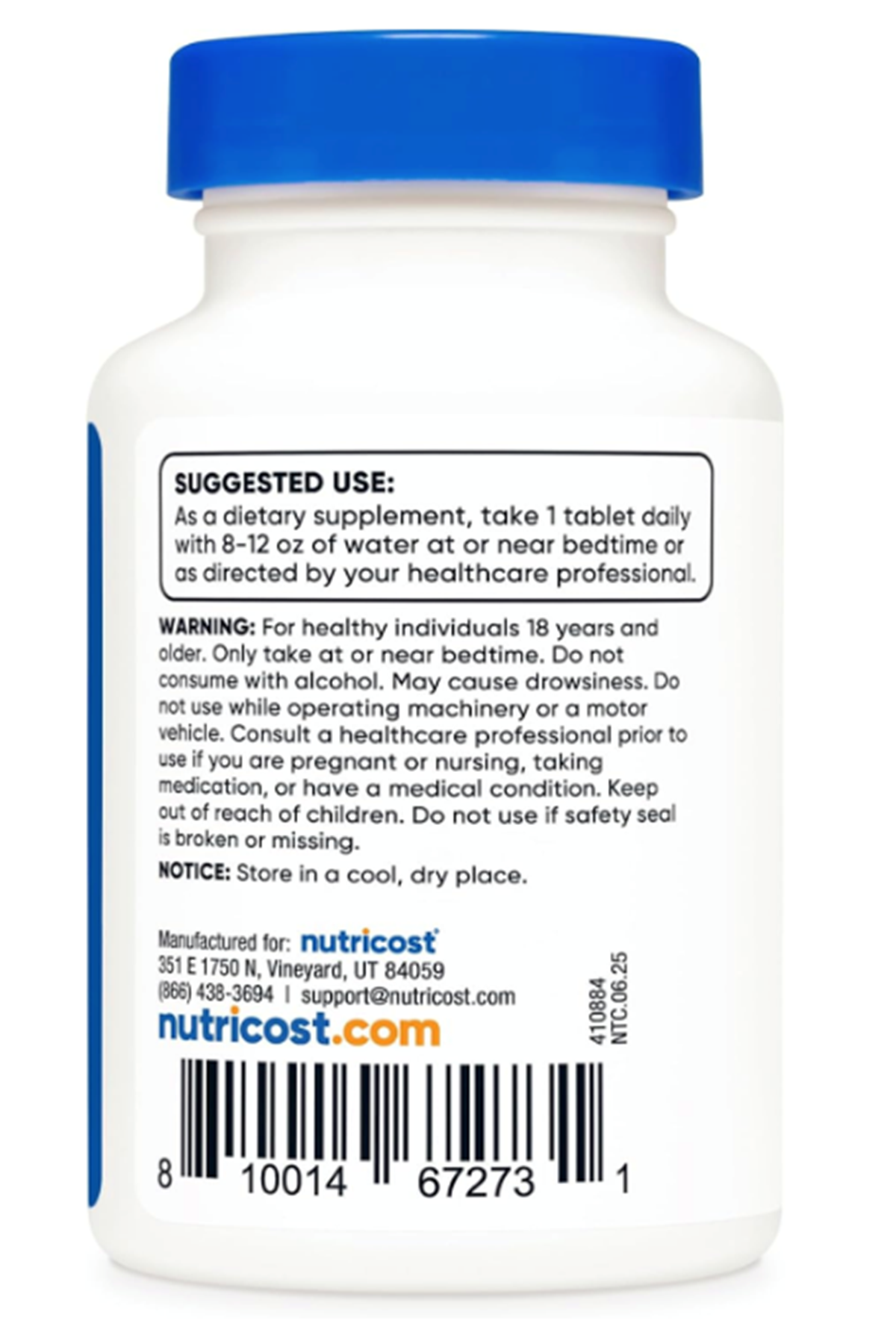 Nutricost Mela tonin 10mg, 240 Tablets - 10mg Per Serving, Non-GMO, Gluten Free.33.