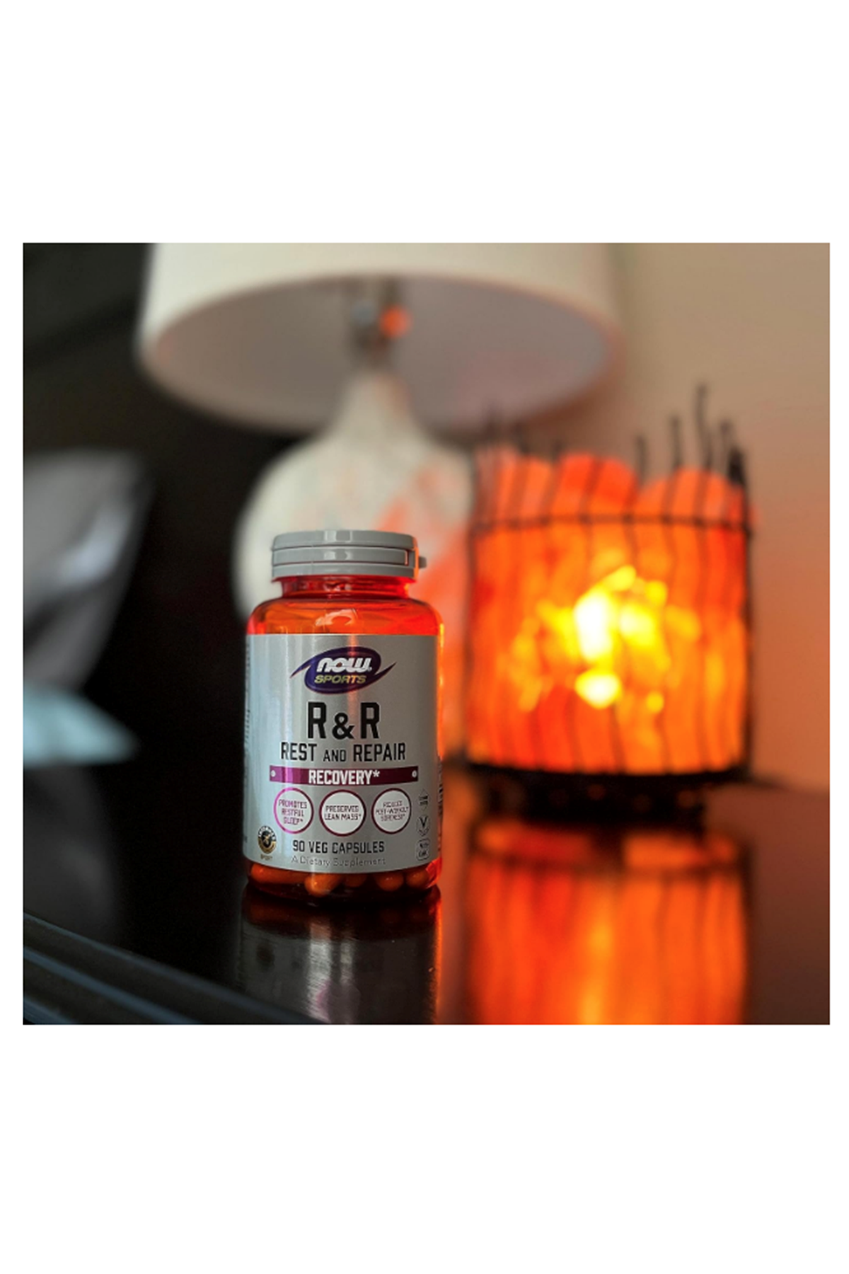 NOW Foods, Rest  Repair, Recovery , 90 Veg Capsules -HMB -Tart Cherry - GA.BA -L-Glutamine- 5-HTP.47.