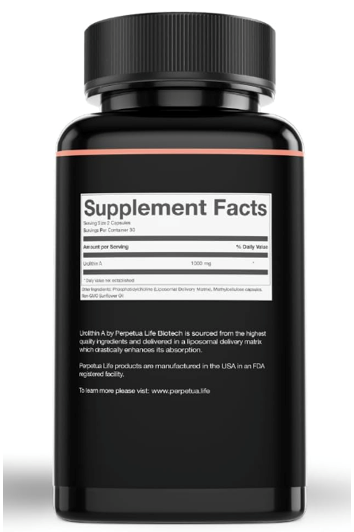 PERPETUA.LIFE  Urolithin-A Liposomal, 1000mg, 60 Vegan Capsules.86.