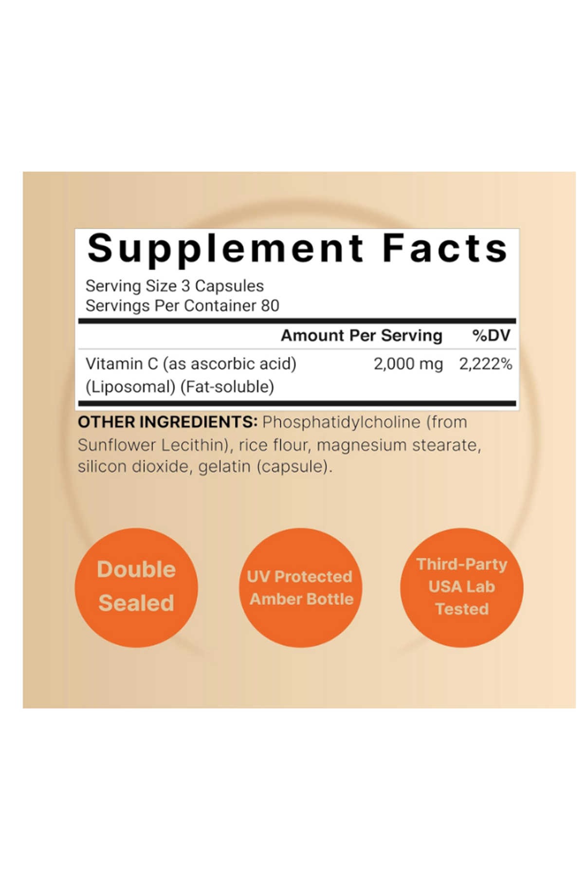 NatureBell Liposomal Vitamin C 2,000mg Per Serving, 240 Capsules.49.
