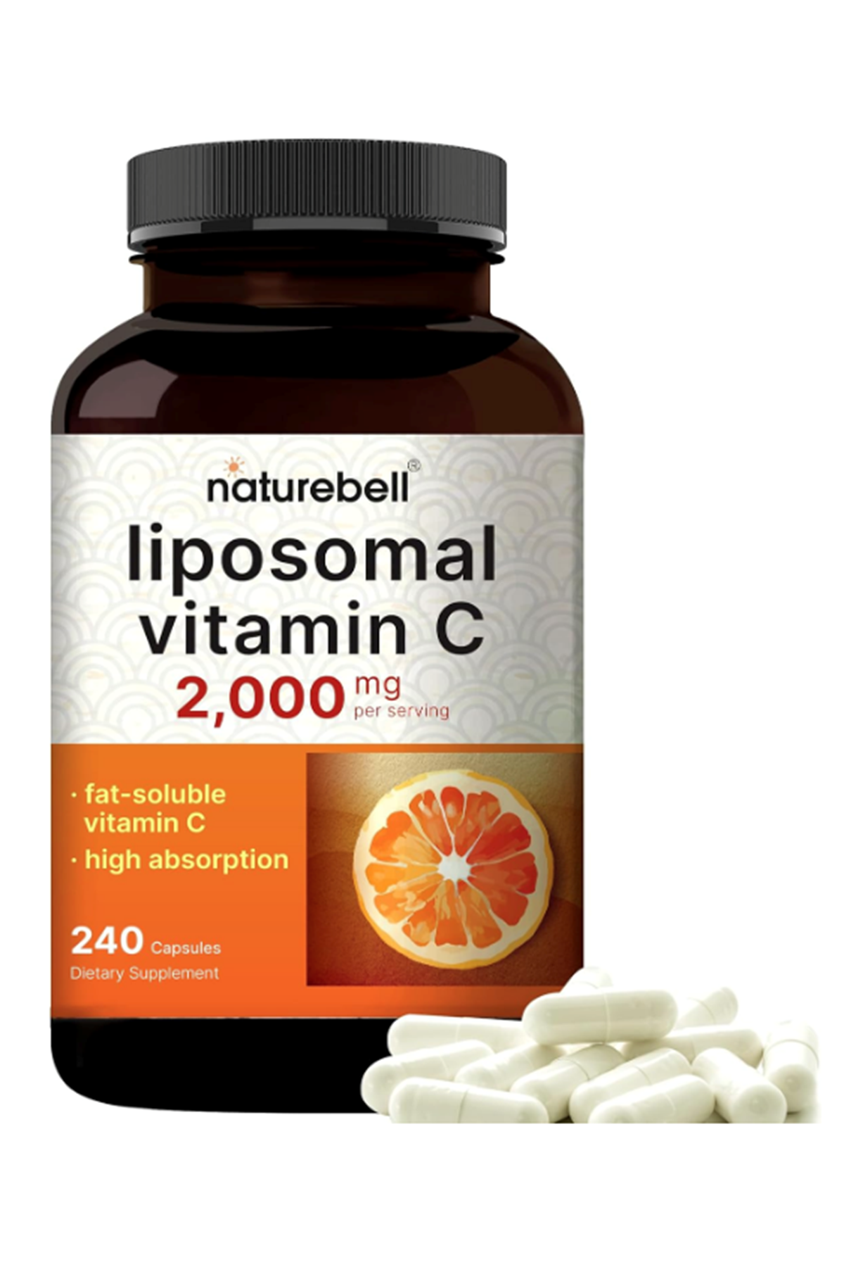 NatureBell Liposomal Vitamin C 2,000mg Per Serving, 240 Capsules.49.