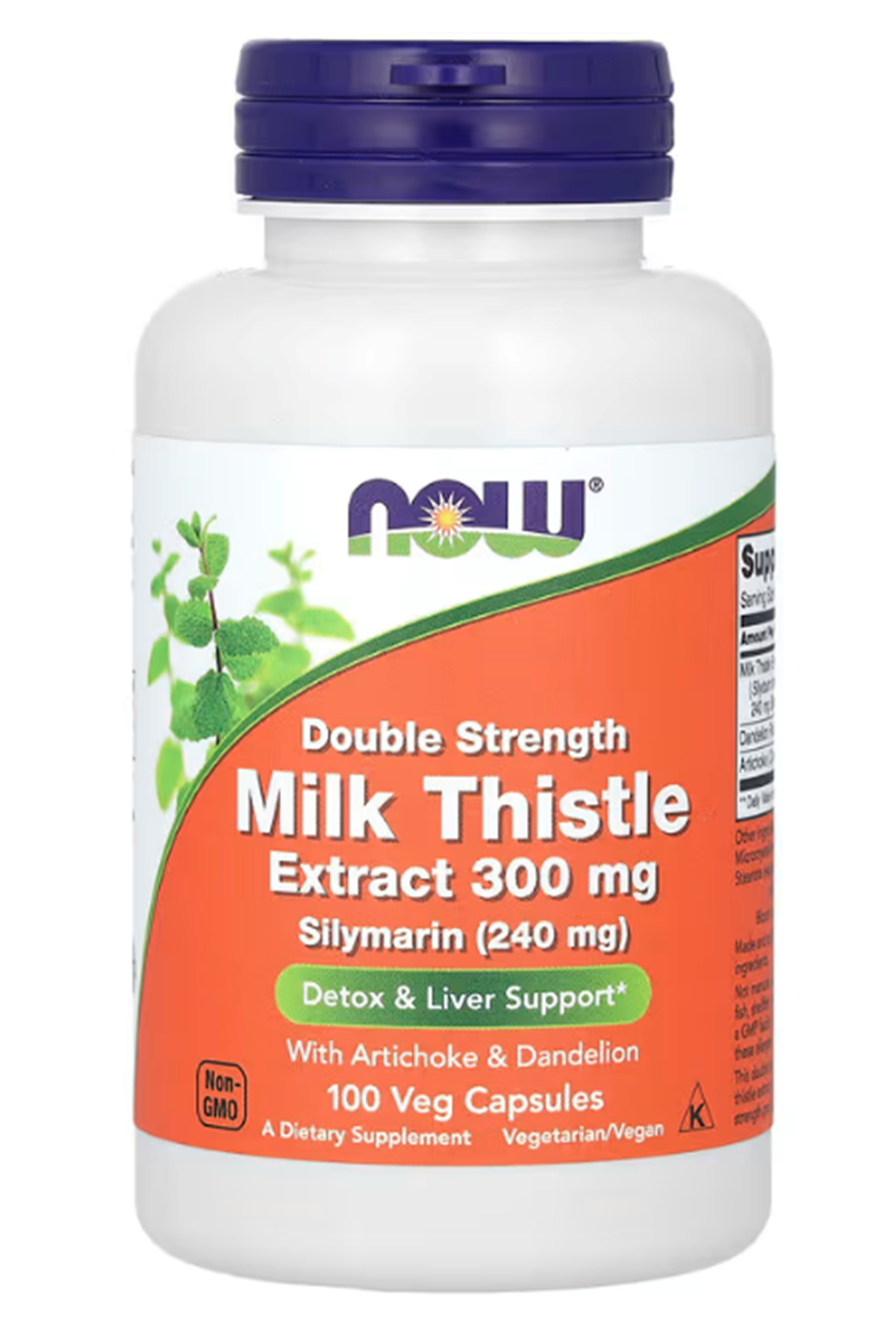 NOW  Milk Thistle Extract Dandelion Root  Artichoke  300mg 100 VegCapsules.Usa Version.Abd Menşei.