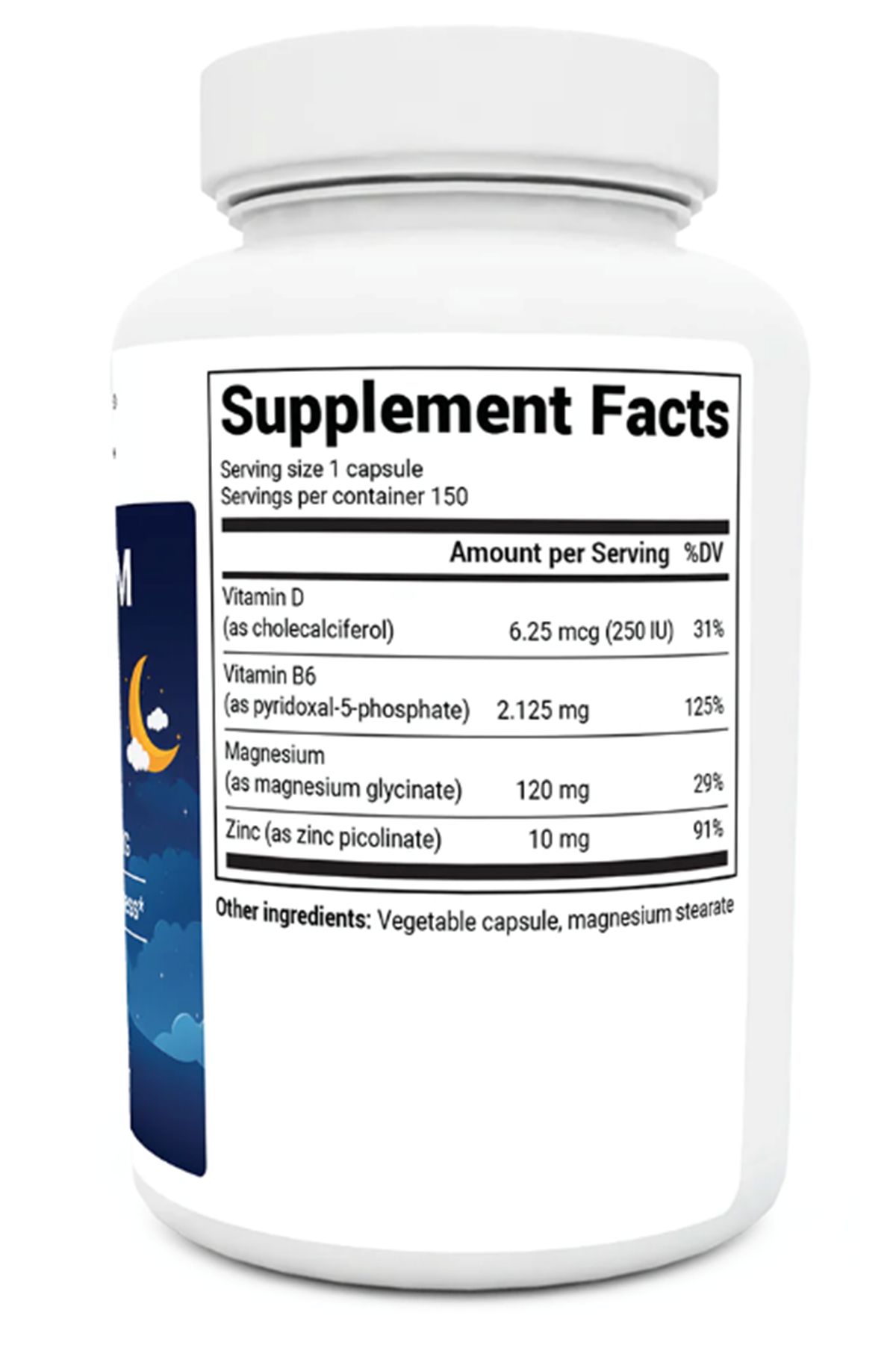 Dr. Berg Maximum Strength 4-in-1 Chelated Magnesium Glycinate with Clean 150 Capsul.Abd Menşei.55.