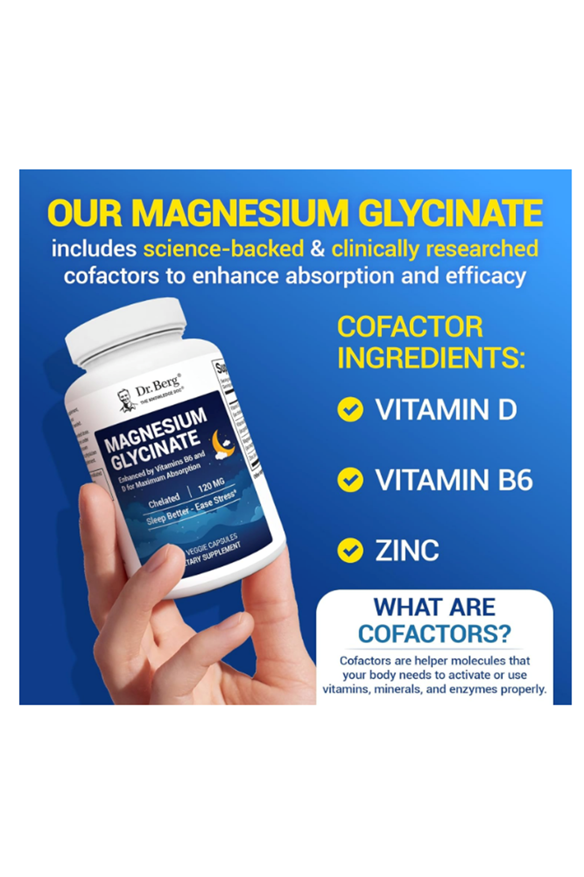Dr. Berg Maximum Strength Chelated Magnesium Glycinate Clean 150 Capsul.Abd Menşei.55.