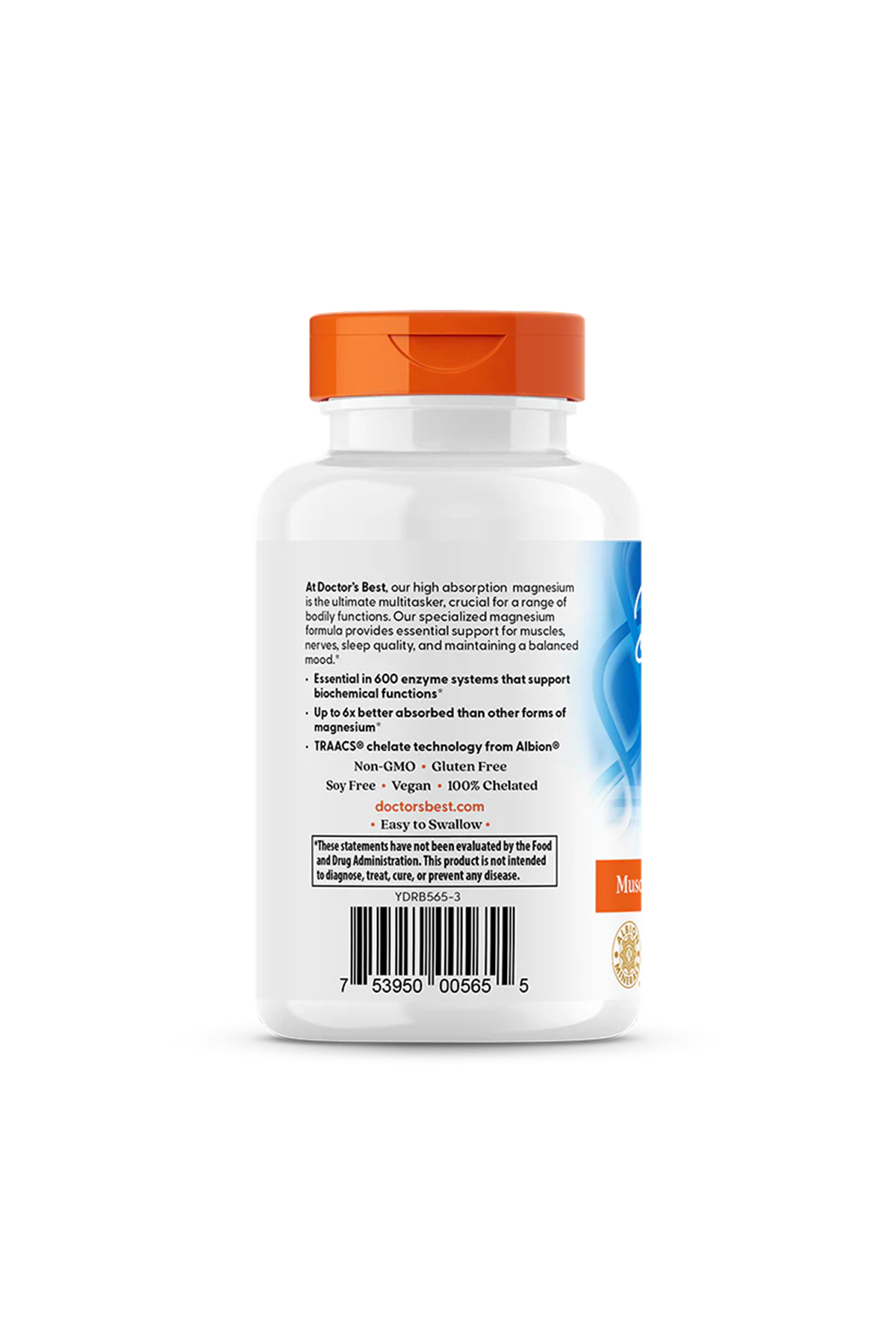 Doctor's Best  High Absorption Magnesium Lysinate Glycinate 105mg  120 Veggie Capsul.42.