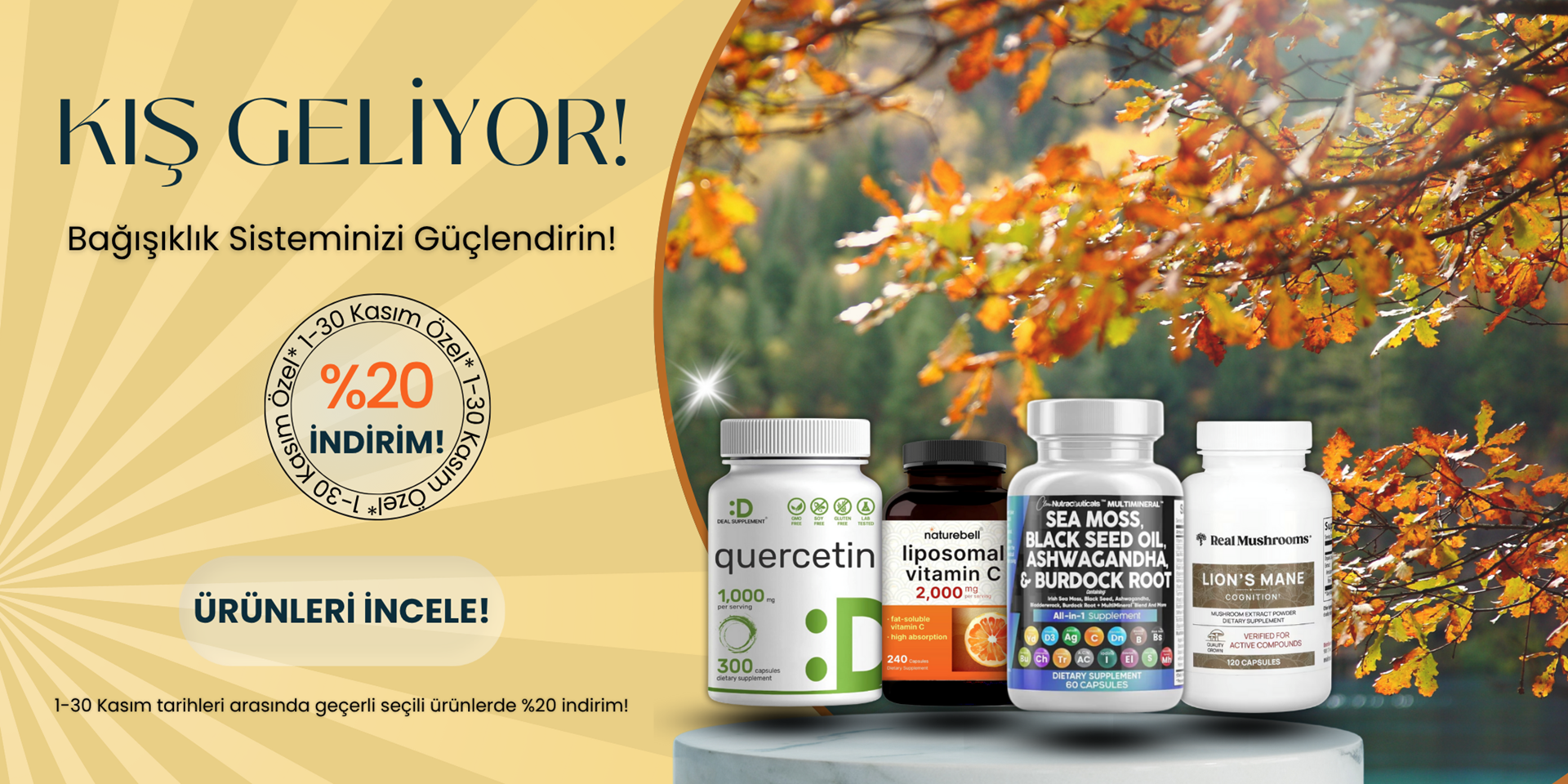 Kış İçin Bağışıklık Ürünleri