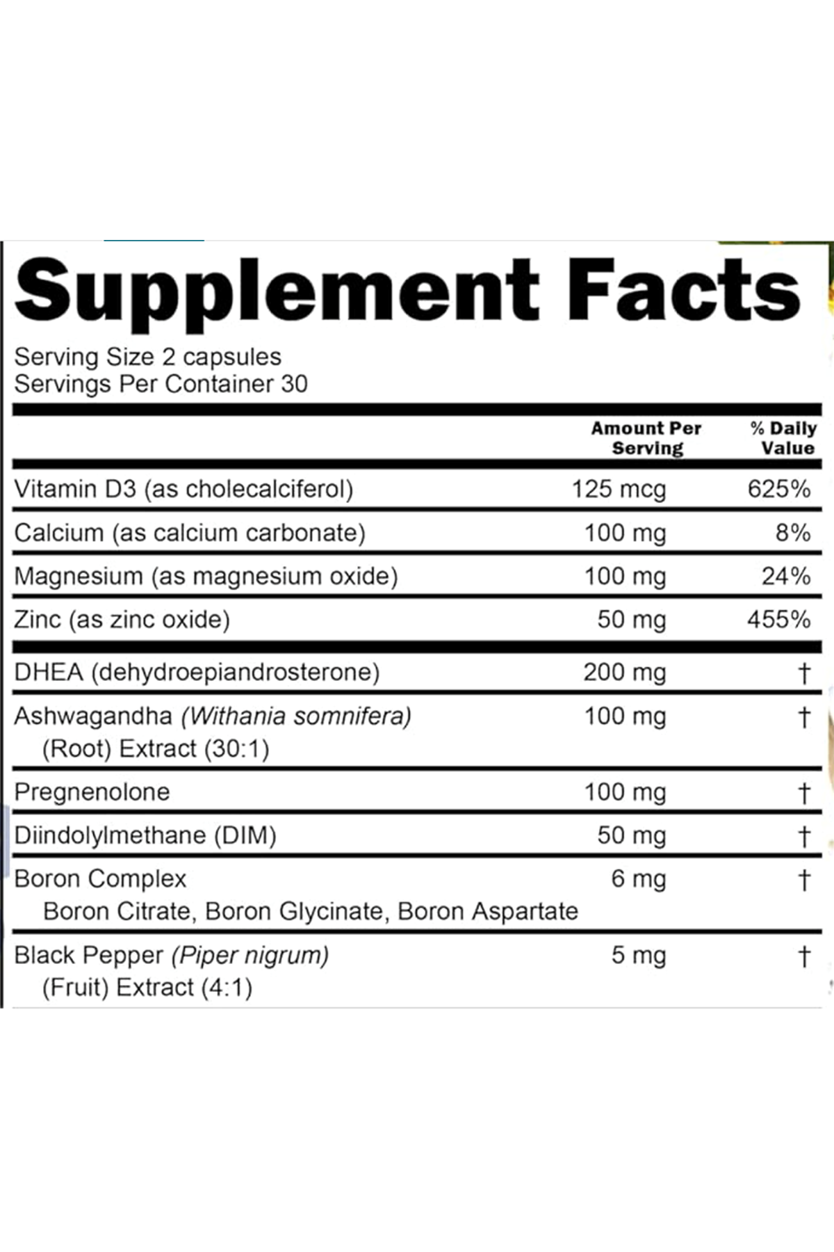Clean Nutra Dehydroepiandrosterone 200mg 60 Capsul DIM Boron.(Ösg Özel Sporcu Gıdaları)