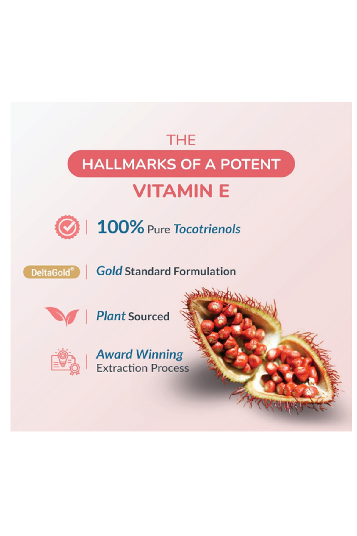 WELLNESS EXTRACT Eannatto Tocotrienols Vitamin E Tocopherol Free, Non-GMO, Gluten Free  Antioxidant (300MG 30 Softgels).