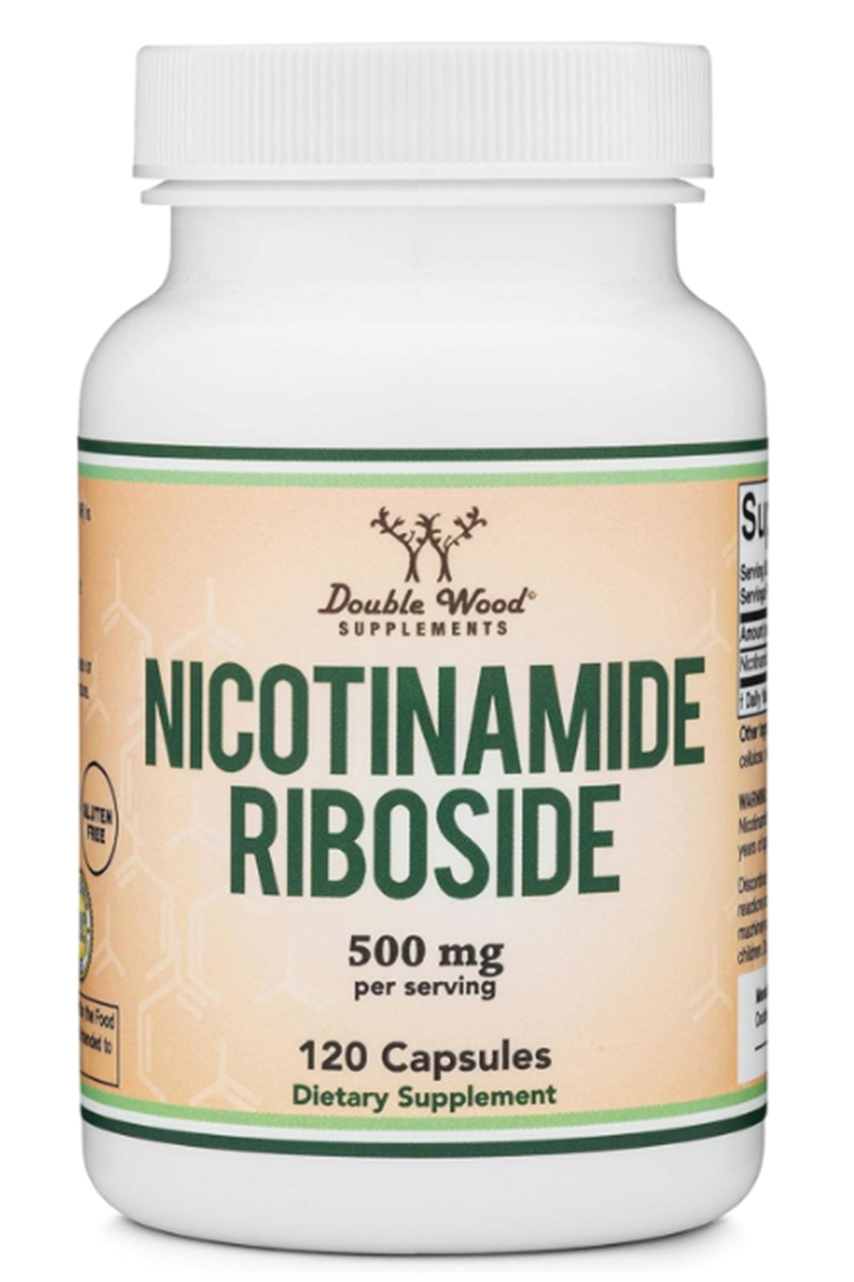 Double Wood NR NAD + (Nicotinamide Riboside) Hydrogen Malate 120 Capsul.