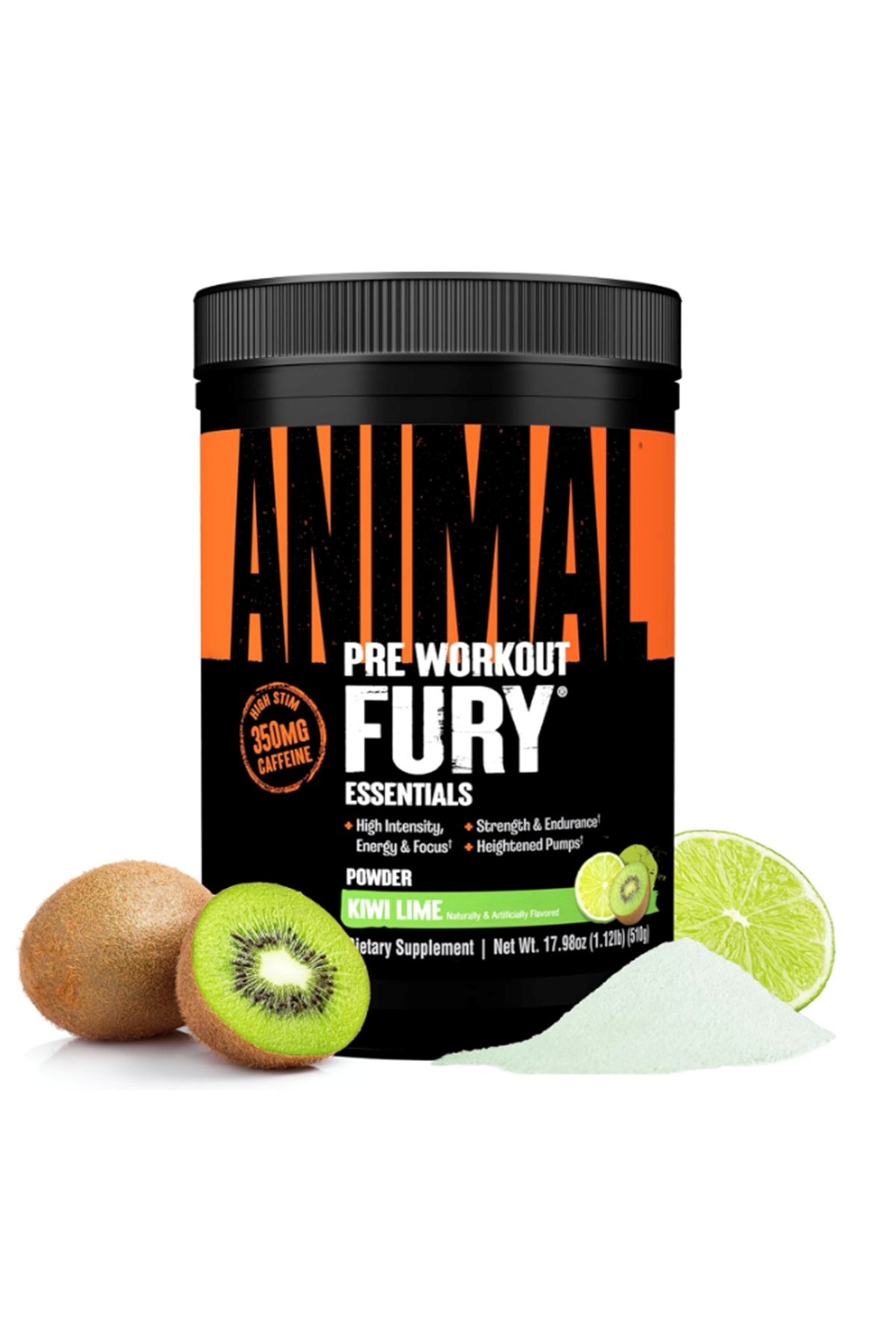 Animal Fury BCAA+Citrulin Malate+Beta Alanin Powerful Pre-Workout Formul 30 SERVİS.Usa Version.65.
