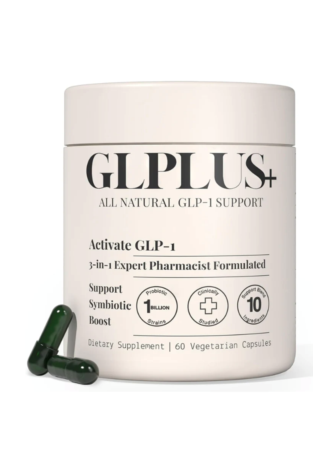 Plus+Ultra GLP-1  Hunger  Metabolism Support  Expert Formulated to Support GLP1  Probiotic and Prebiotic (60 Capsules) Best Seller.