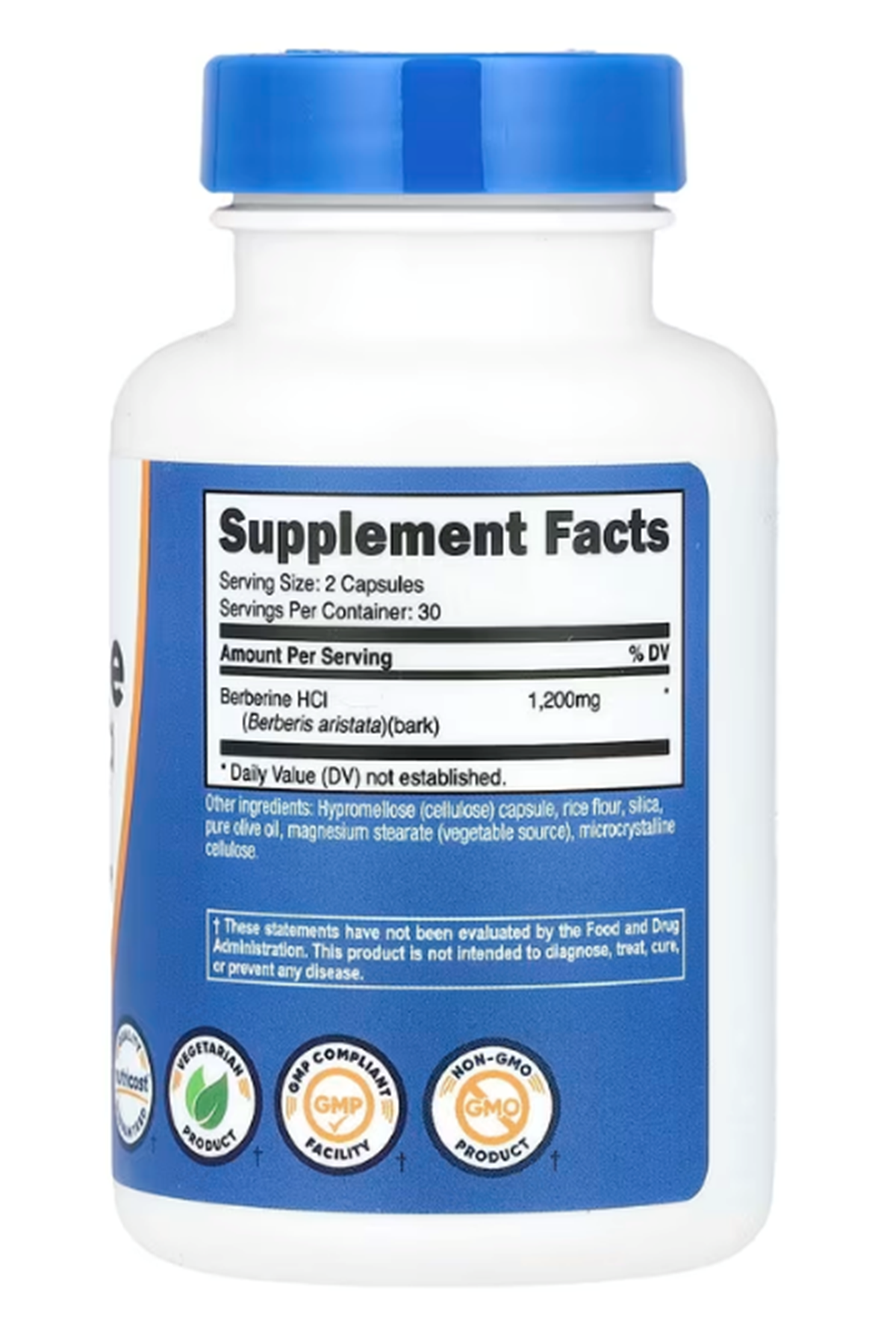 Nutricost Berberine HCl 1200mg , 60 Vegetarian Capsules - Gluten Free.