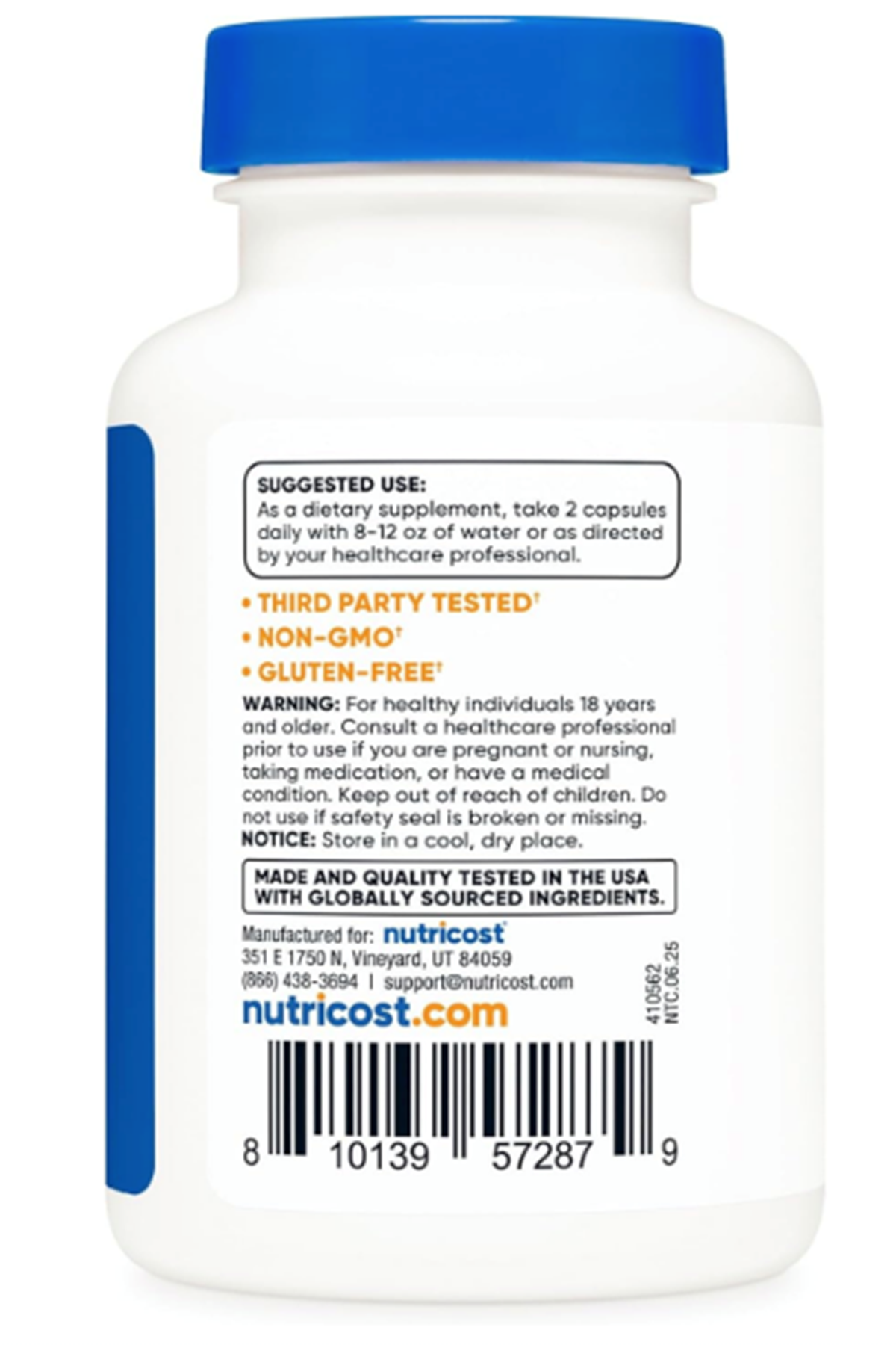 Nutricost Berberine HCl 1200mg , 60 Vegetarian Capsules - Gluten Free.