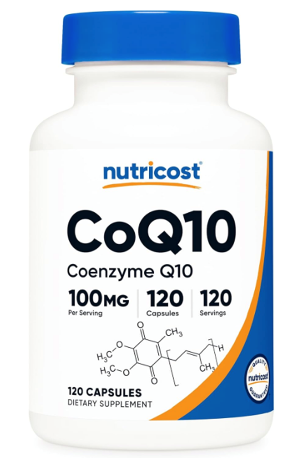 Nutricost CoQ10 100mg,  120 Vegei Capsules High Absorption Coenzyme Q10.