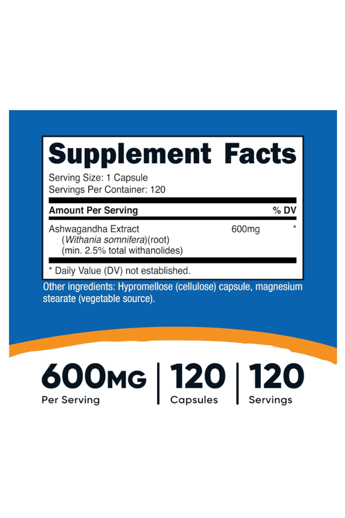 Nutricost  Asvaganda Root Extract  600mg, 120 Capsules.39.