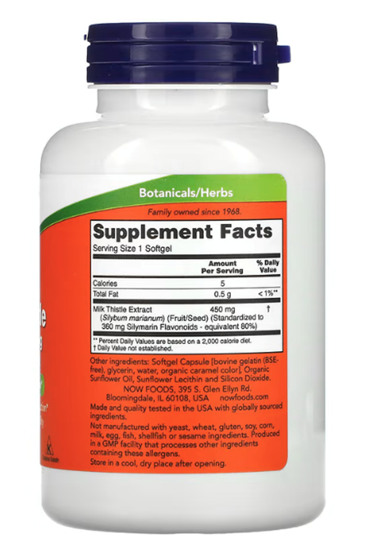NOW Foods Milk Thistle Extract 450mg 120 Softgels.(Ösg Özel Sporcu Gıdaları)