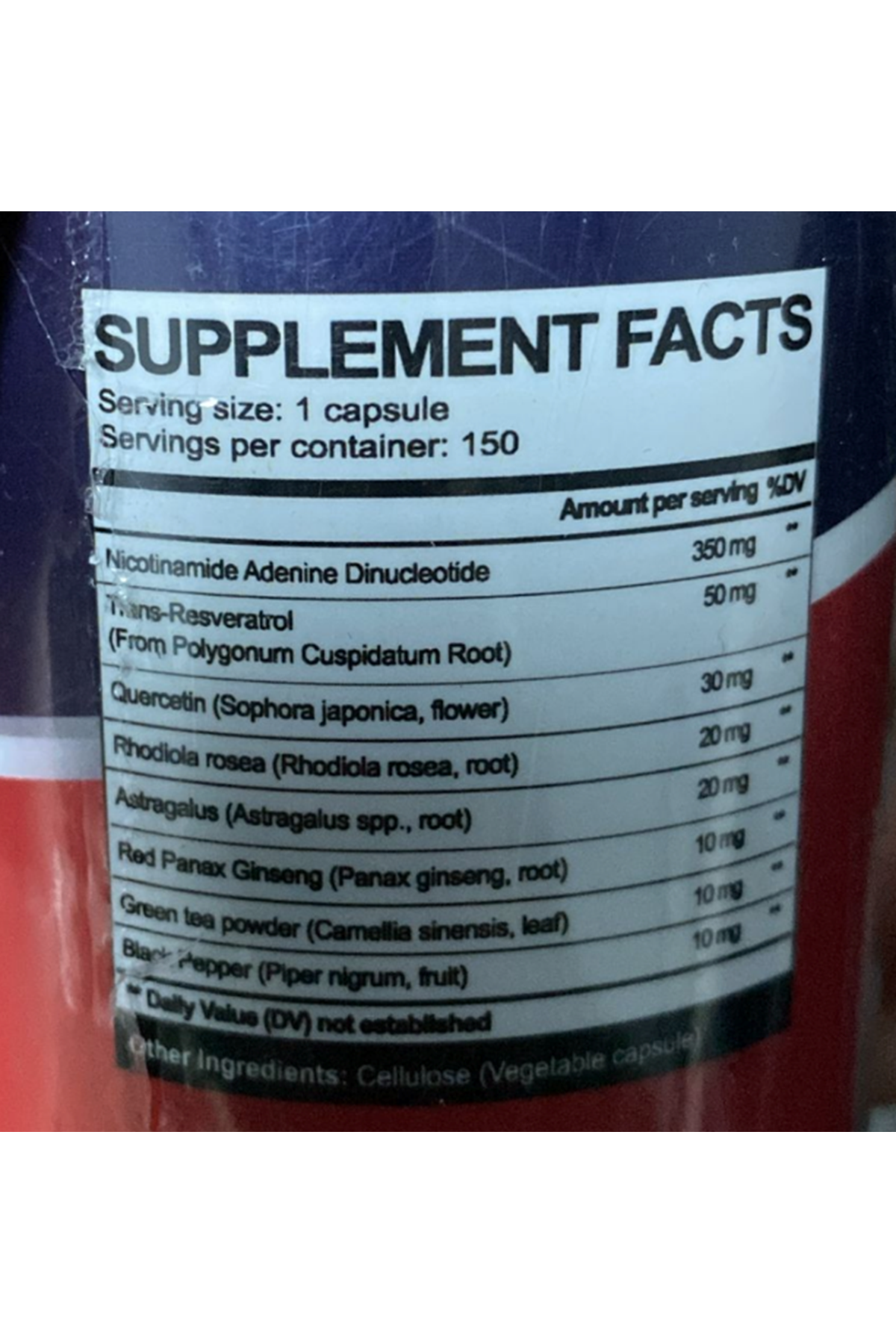 AUMETO NAD+ 350mg with Trans-Resveratrol, Quercetin  Rhodiola – Cellular Energy, Healthy Aging  Heart Wellness – 150 Capsul. Usa Amazon Best Seller.42. 