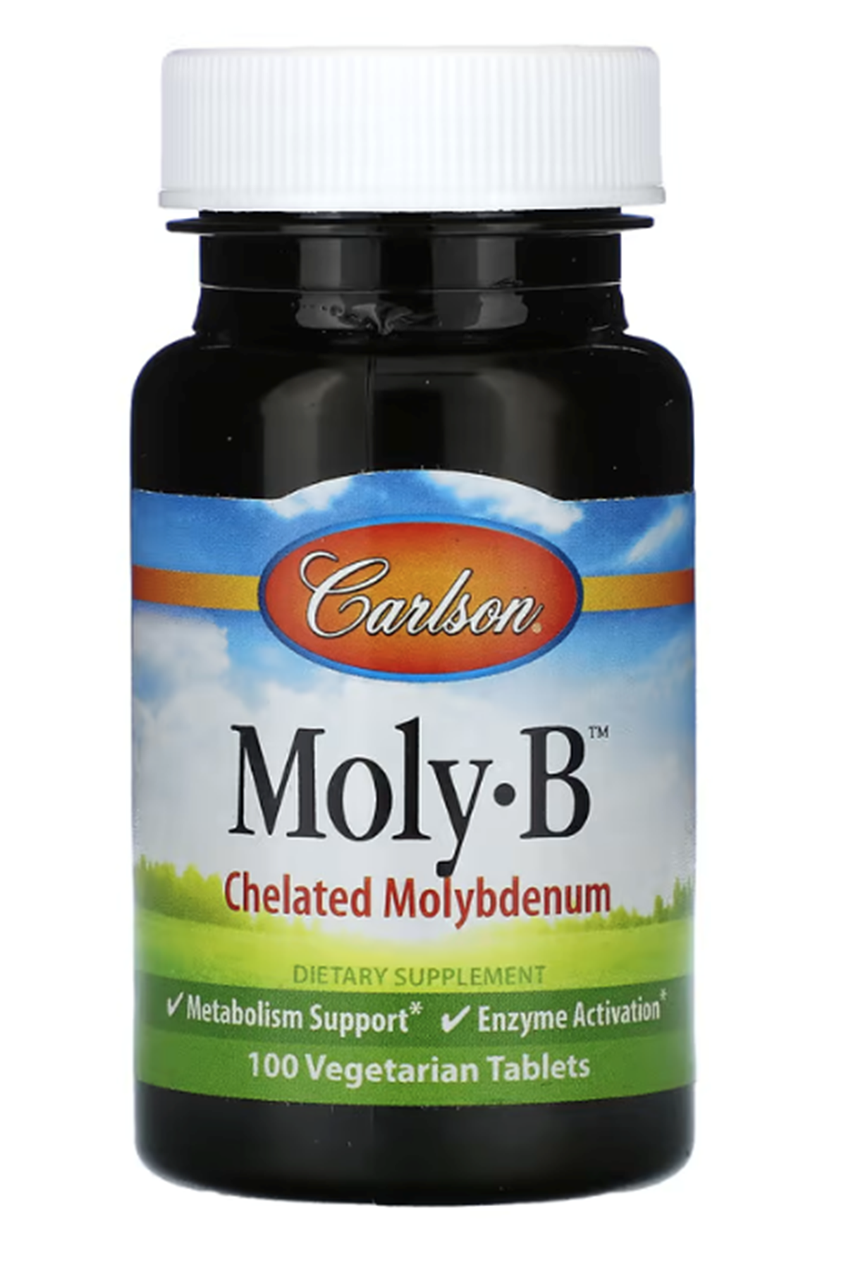 Carlson, Moly-B,  Chelated Molybdenum 100 Vegetarian Tablets (500 mcg per Tablet).