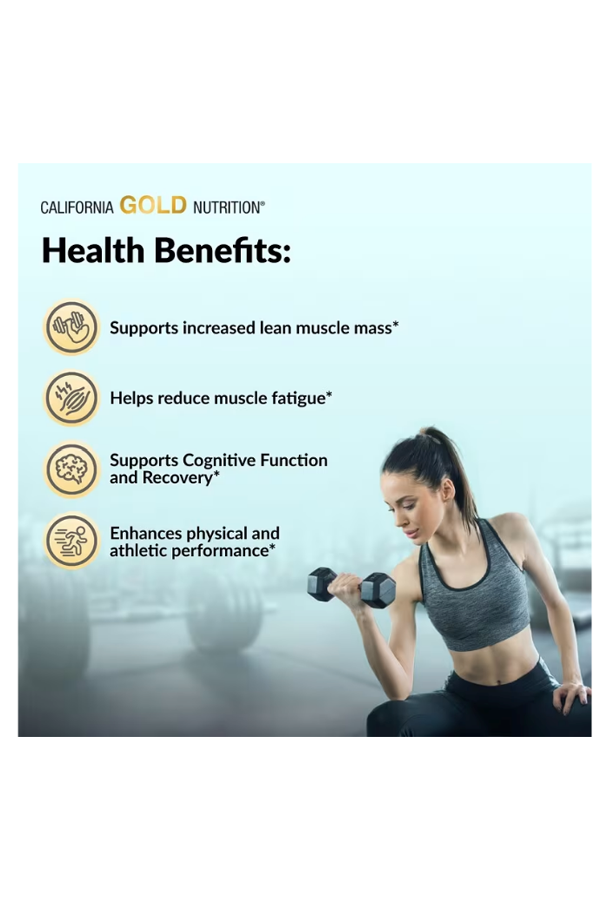 California Gold Nutrition, Sport, Pure Creatine Monohydrate, Unflavored, 1 lb (454 g) Made ın Usa.