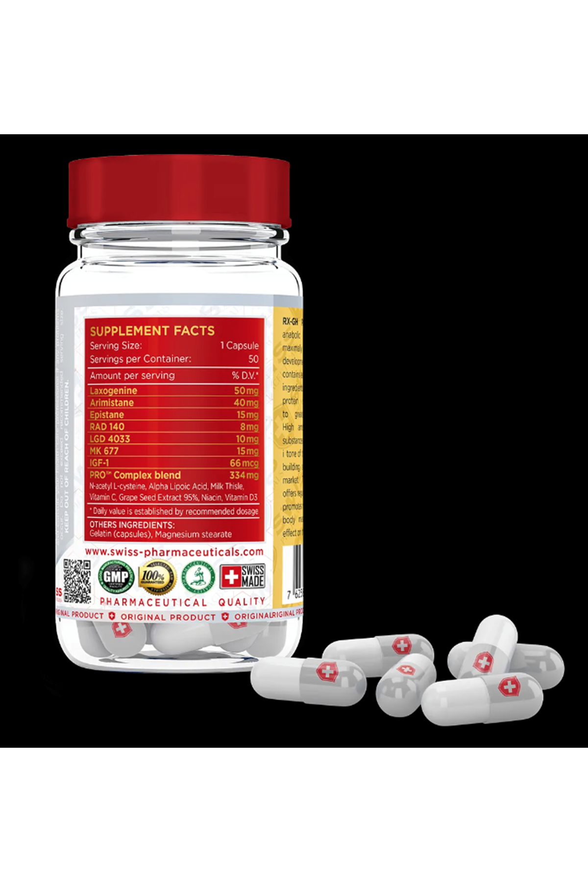 Swiss Pharmaceuticals RX-GH PRO 50 capsul.