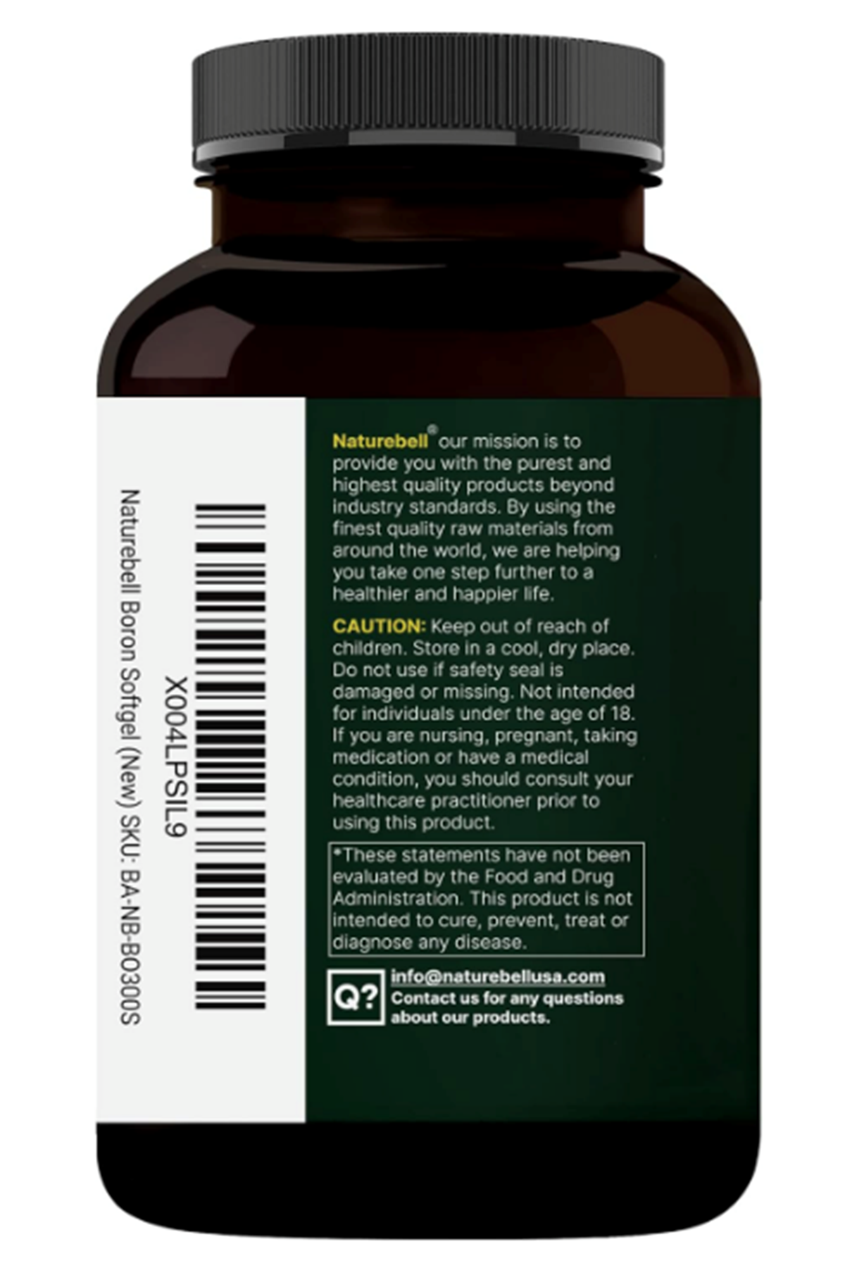 Horbaach  Boron 10mg, 300 Softgels with MCT Oil  High Absorption Triple Action Boron for Men  Women  Glycinate, Citrate, Aspartate Complex.
