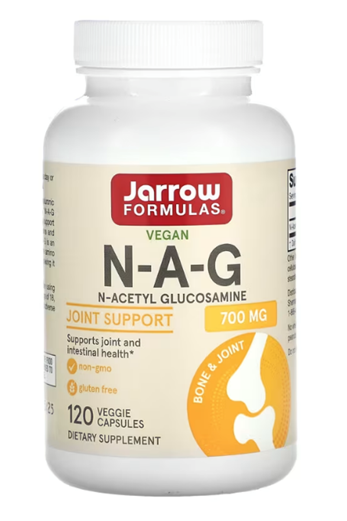 Jarrow Formulas® N-A-G 700mg (Özelsporcugıdaların'dan !!) N-Acetyl Glucosamine, Acetylated Form of Glucosamine Joint Support, 120 Veggie Capsul.