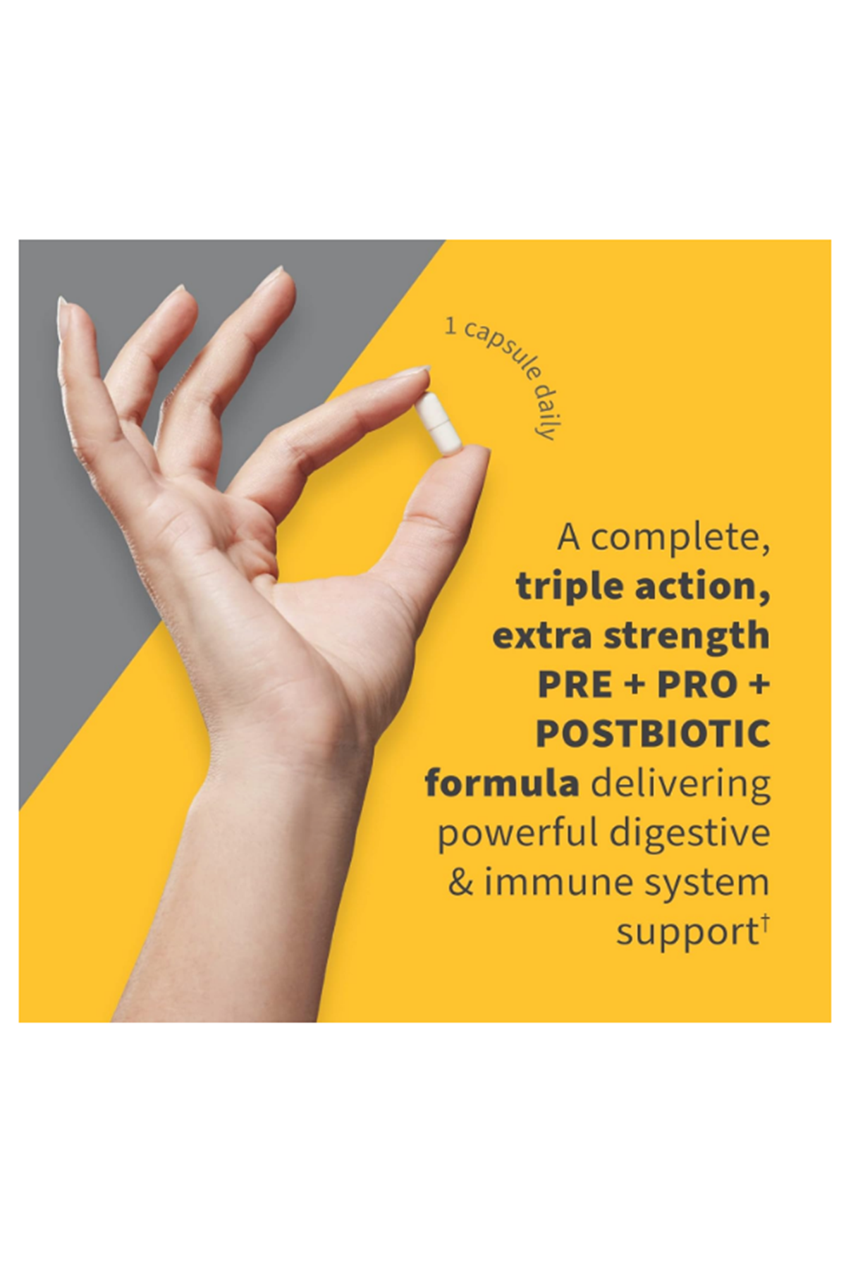 Garden of Life Dr Formulated 30 Capsul Once Daily 3-in-1 Complete Probiotics, Prebiotics  Postbiotics for Women and Men’s Digestive  Immune Health – Extra Strength, 100 Billion CFU.