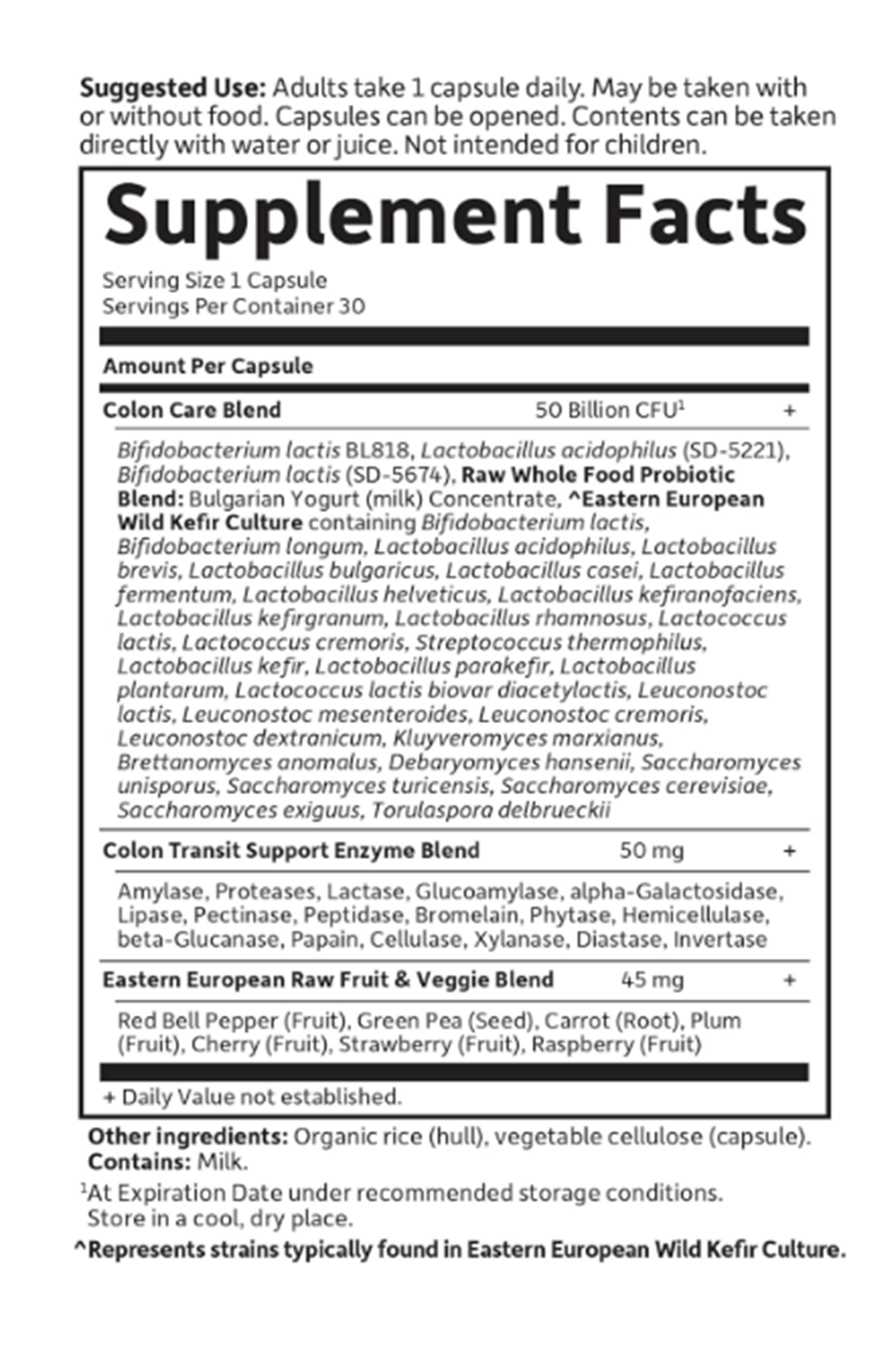 Garden of Life Probiotics for Women and Men 30 Capsul- Raw Probiotics Colon Care 50 Billion CFU and Enzymes, Shelf Stable Once Daily Acidophilus Probiotic for Regularity and Immune Health.