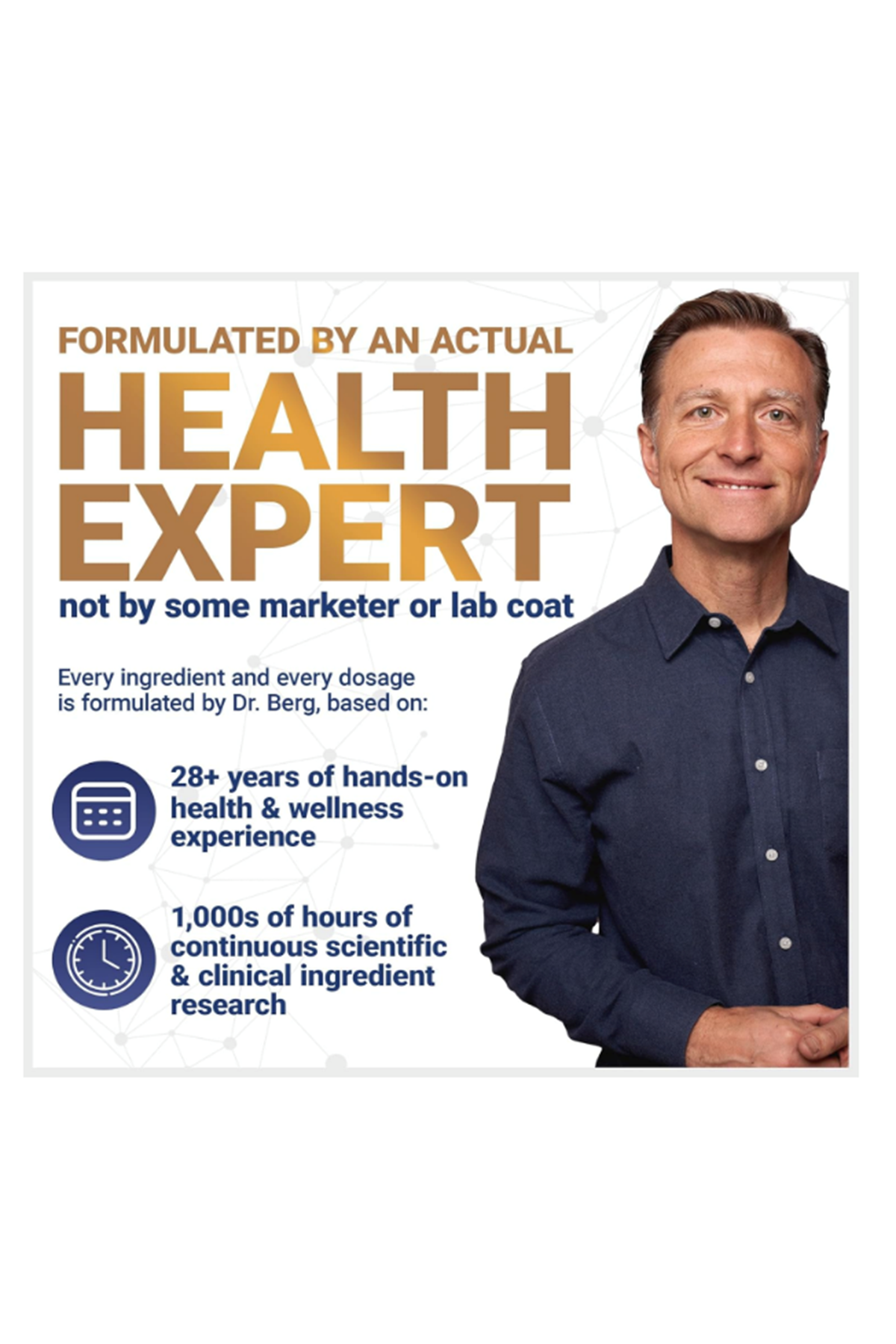 Dr. Berg Asha+ 1000mg  Root with Black Pepper from Bioperine - 90 Capsules.