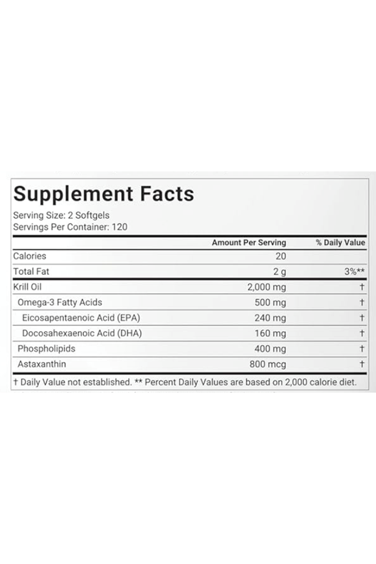 Micro Ingredients Antarctic Krill Oil 2,000mg  240 Softgels, Triple Strength, Rich in Omega-3s EPA, DHA  Natural Astaxanthin, Immune System  Brain Health.