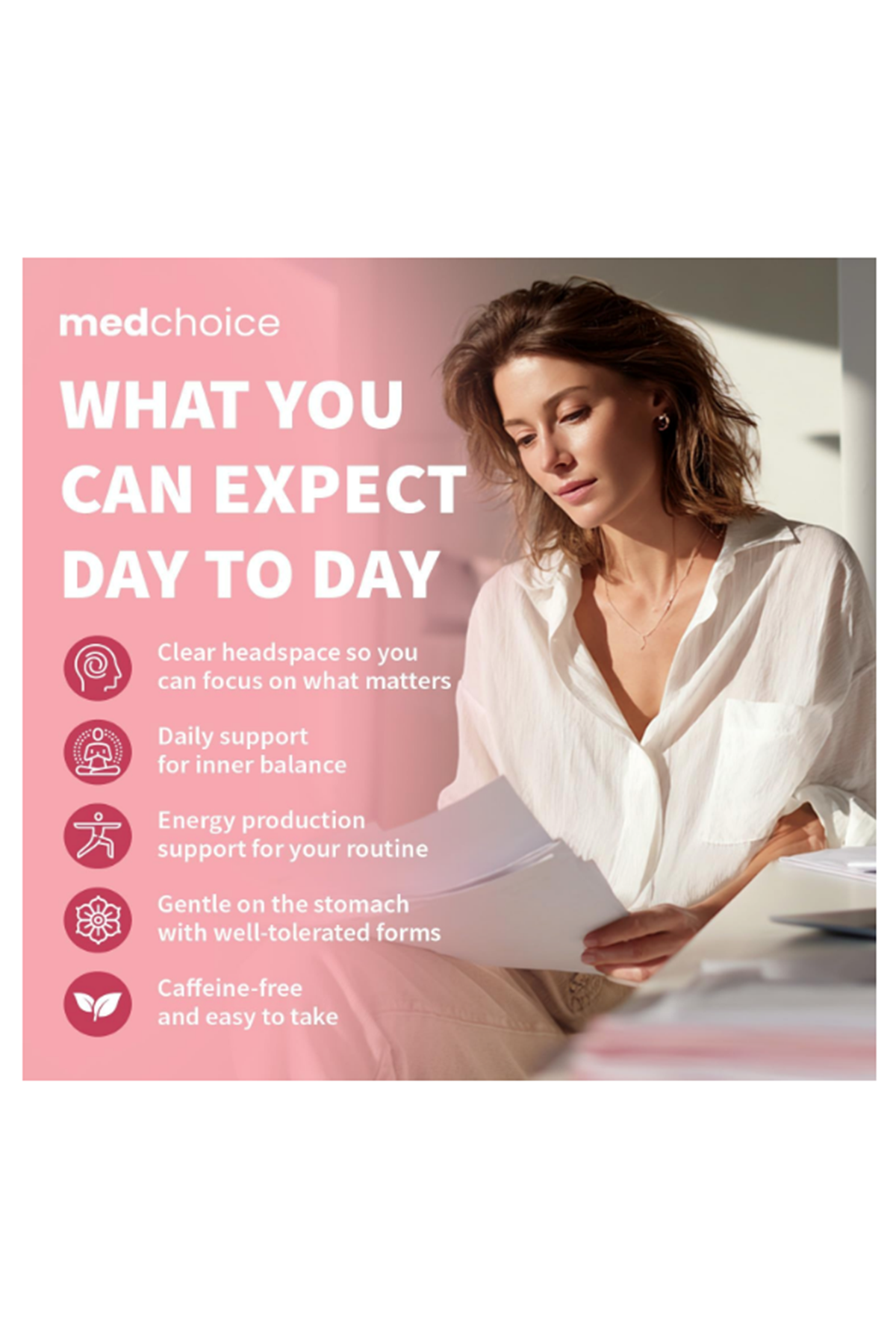 MEDCHOICE Myo-Inositol D-Chiro+Inositol+Folate+Vitamin D3+Zinc+Magnezium+Berberıne 120 Capsul.Abd Menşei.